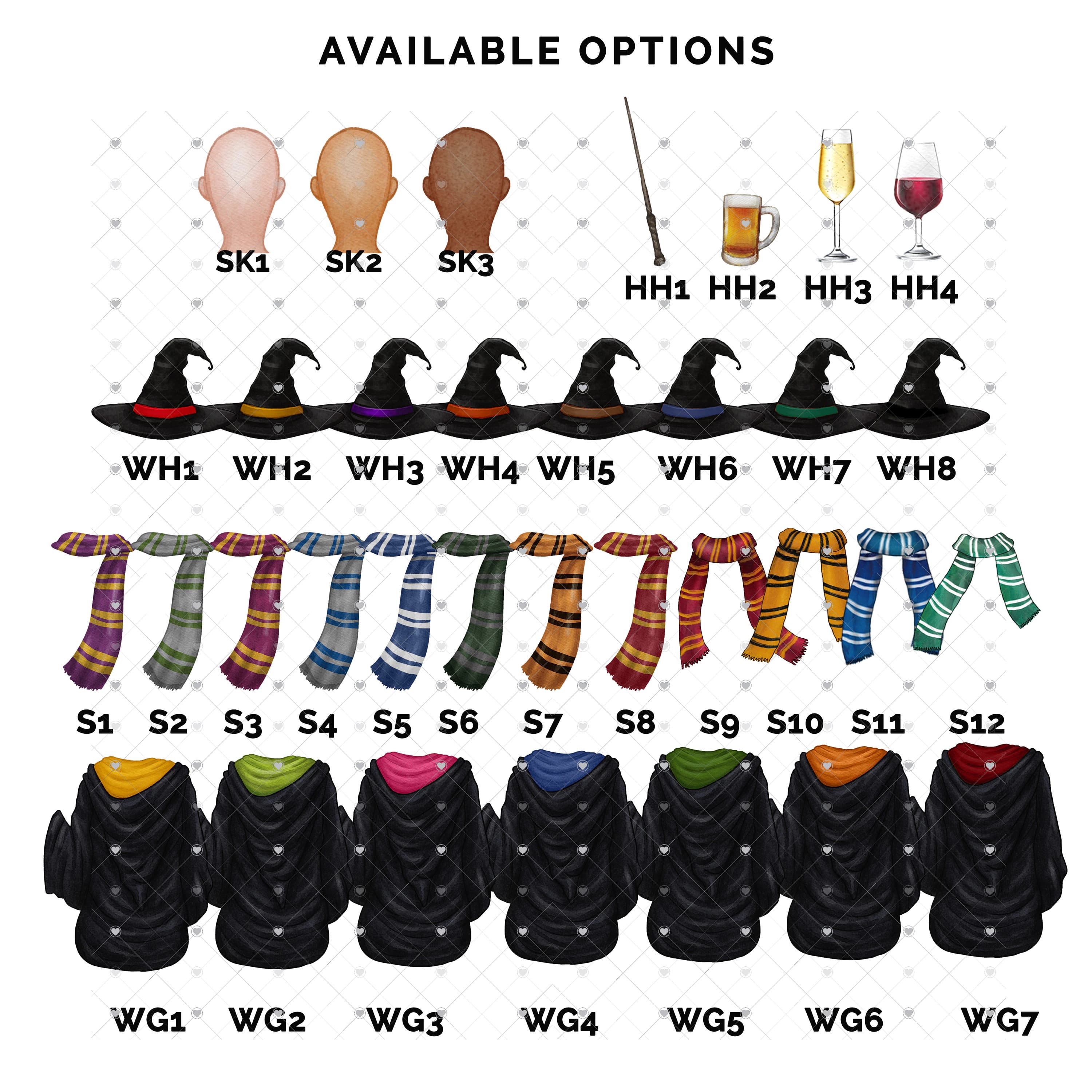 Custom Witch Best Friend Print, Halloween Wizard Art (Digital File) - image 3