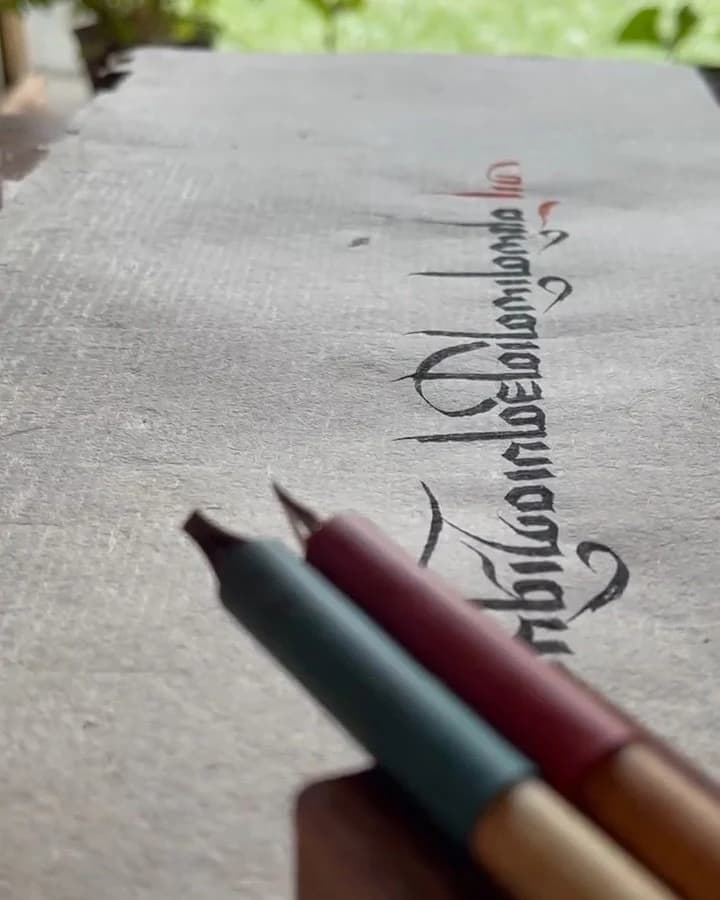 Personalized Pratikpen Tibetan Ume Calligraphy Pen Set – Custom Name Engraved Gift - image 4