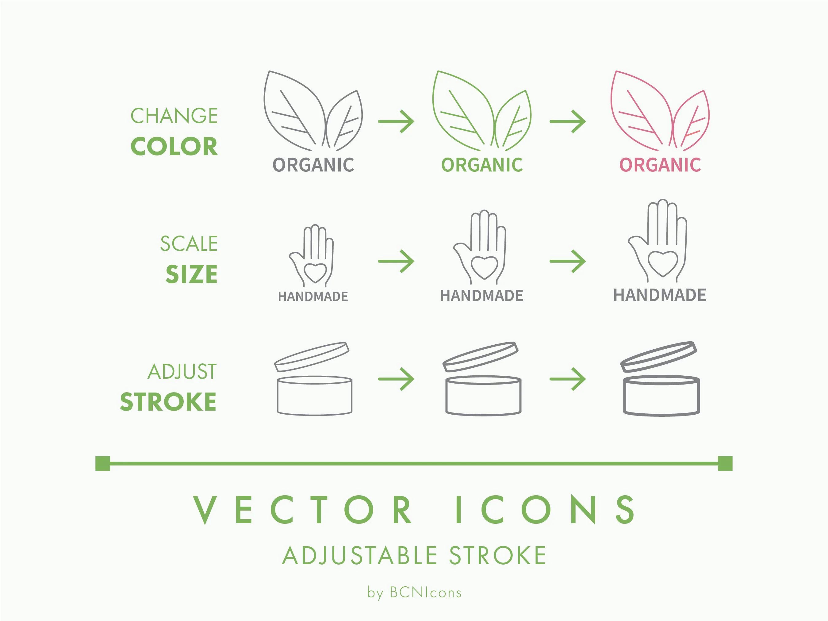 Eco Friendly Line Icons Vol. 01 BASIC PACK svg, Minimalist Green Packaging Clip Art png, Sustainable Natural Product Symbol Vector Icons - image 5