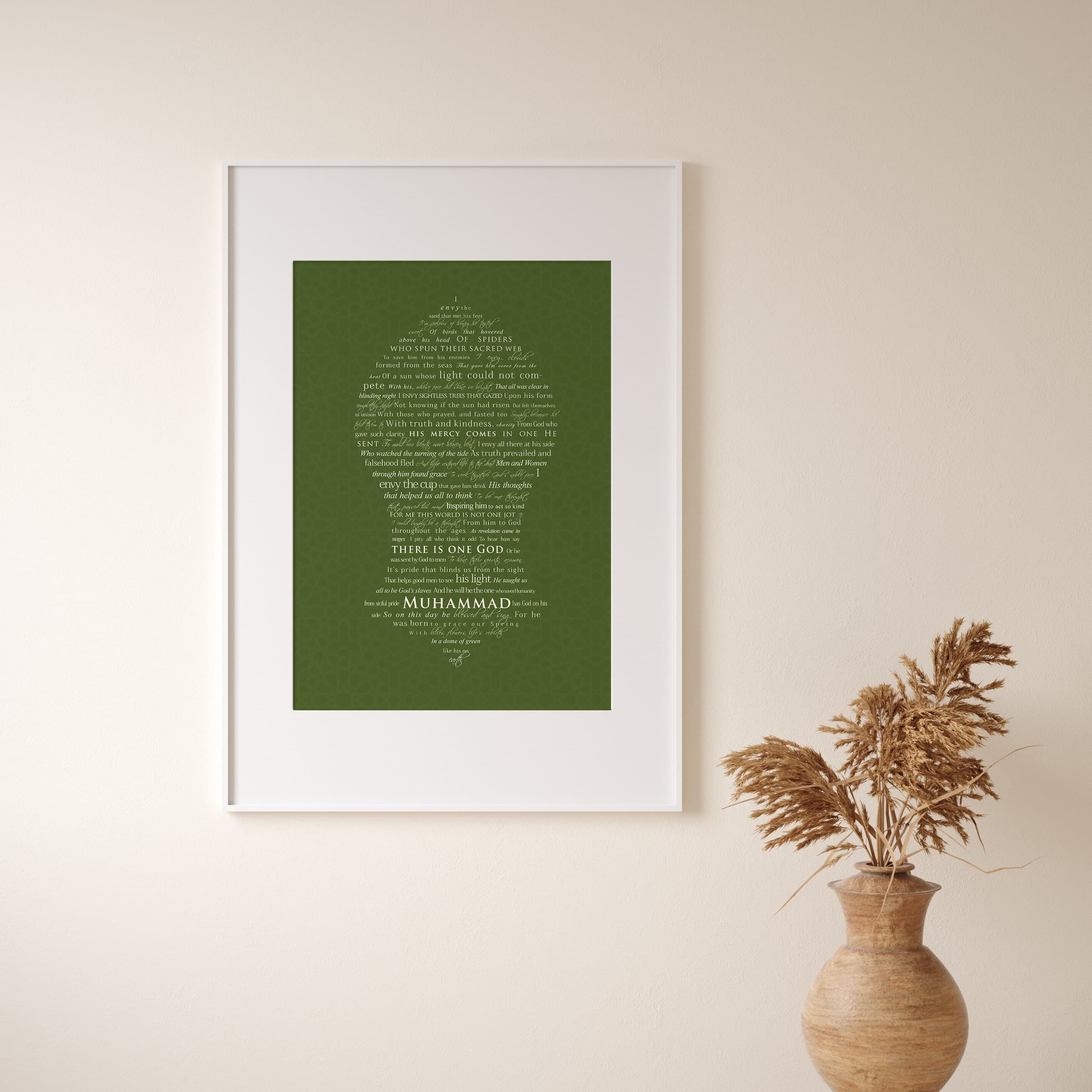 Springs Gift - Olive - Nalayn Print Poster Gift Artwork Sufi Islamic Nalain - image 4