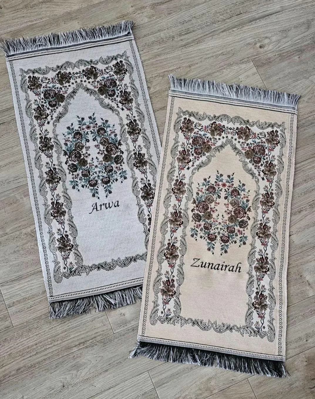 Babies - Toddler - Baby Young kids SIZE - Personalised Mussallah Prayer Mat Sajada embroidered | Ramadan Eid Gift | Customised Jaanamaaz - image 3