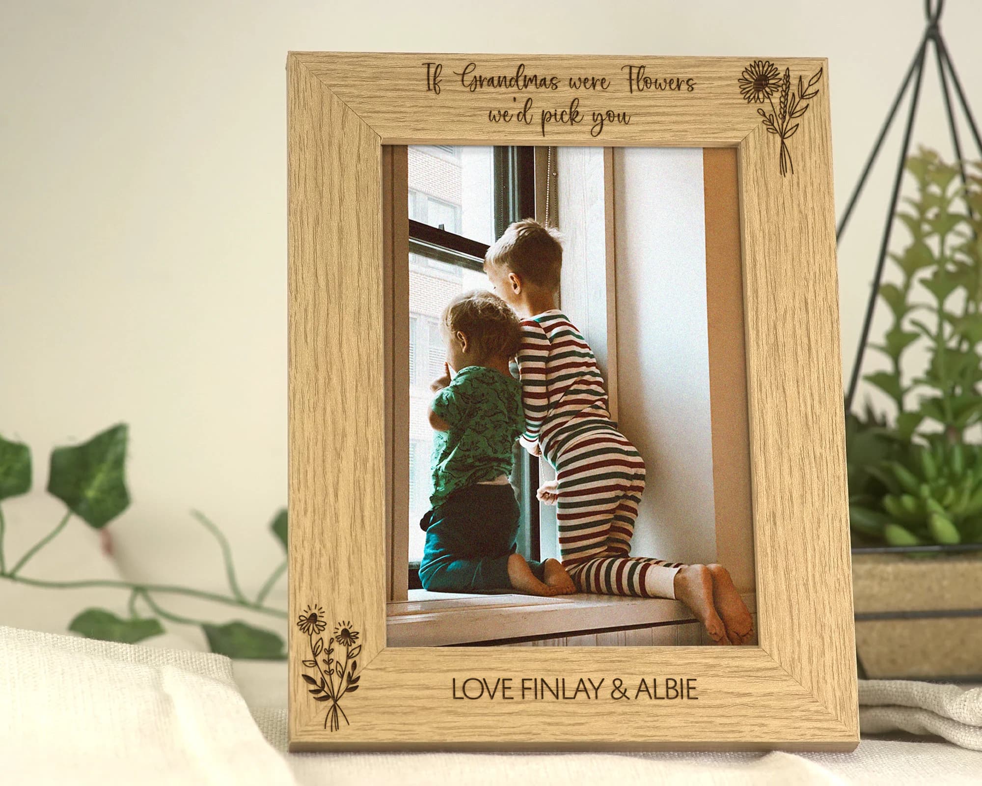 Gift for Mum 'If Mums were Flowers' | Photo Frame Gift for Mum, Mummy, Mama | Engraved Personalised Frame For 7x5 Or 6x4 Picture - image 5