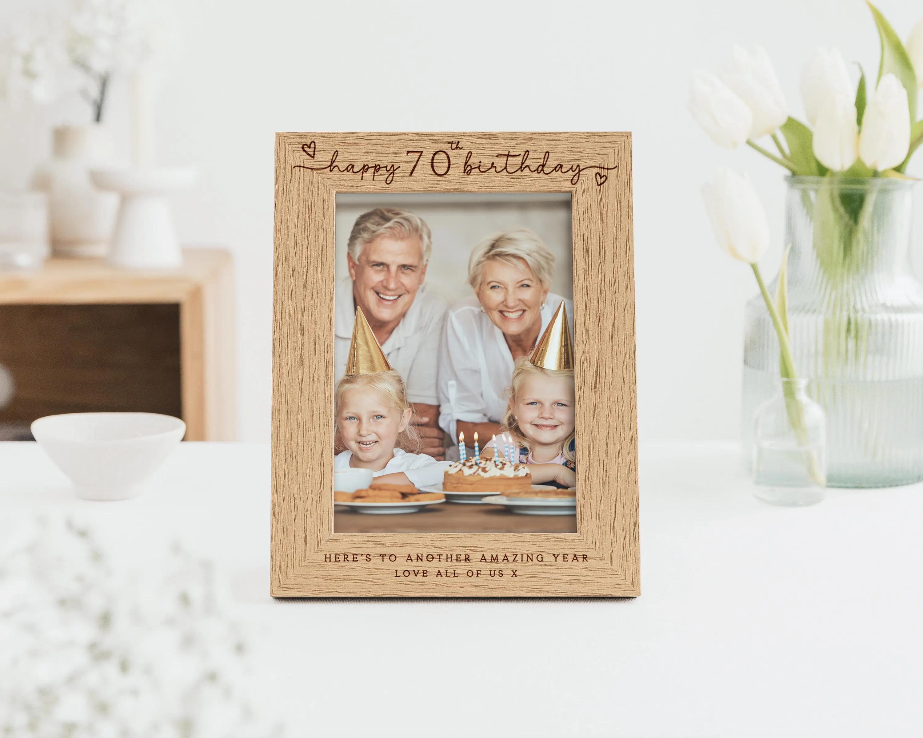 60th Birthday Gift | Personalised Sixtieth Birthday Gift Engraved Photo Frame - image 2