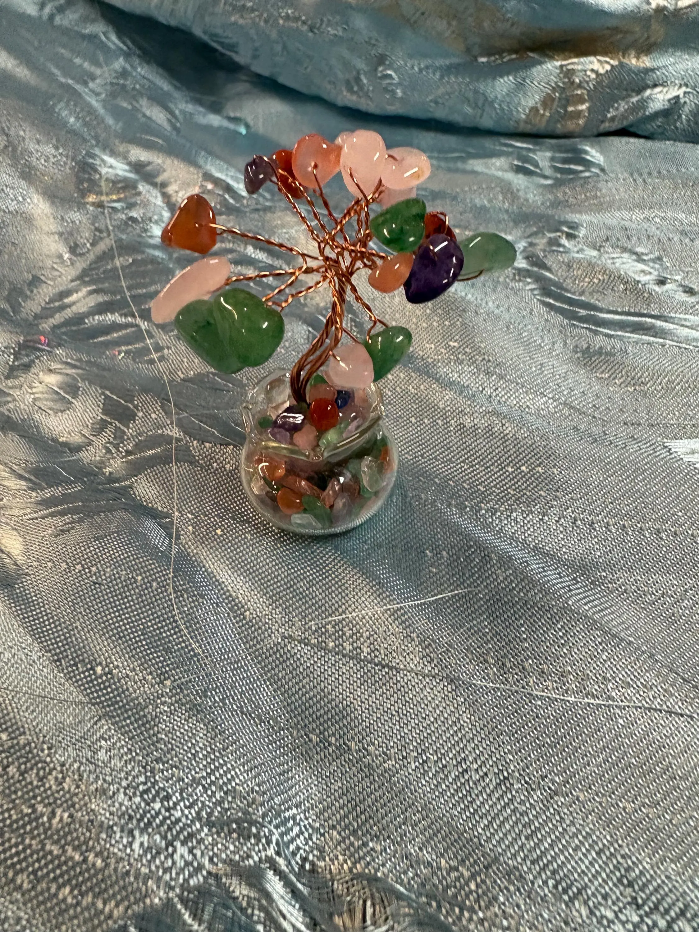 handmade mini multicolor tree of life healing crystal decort for protection balance spiritual growth - image 5