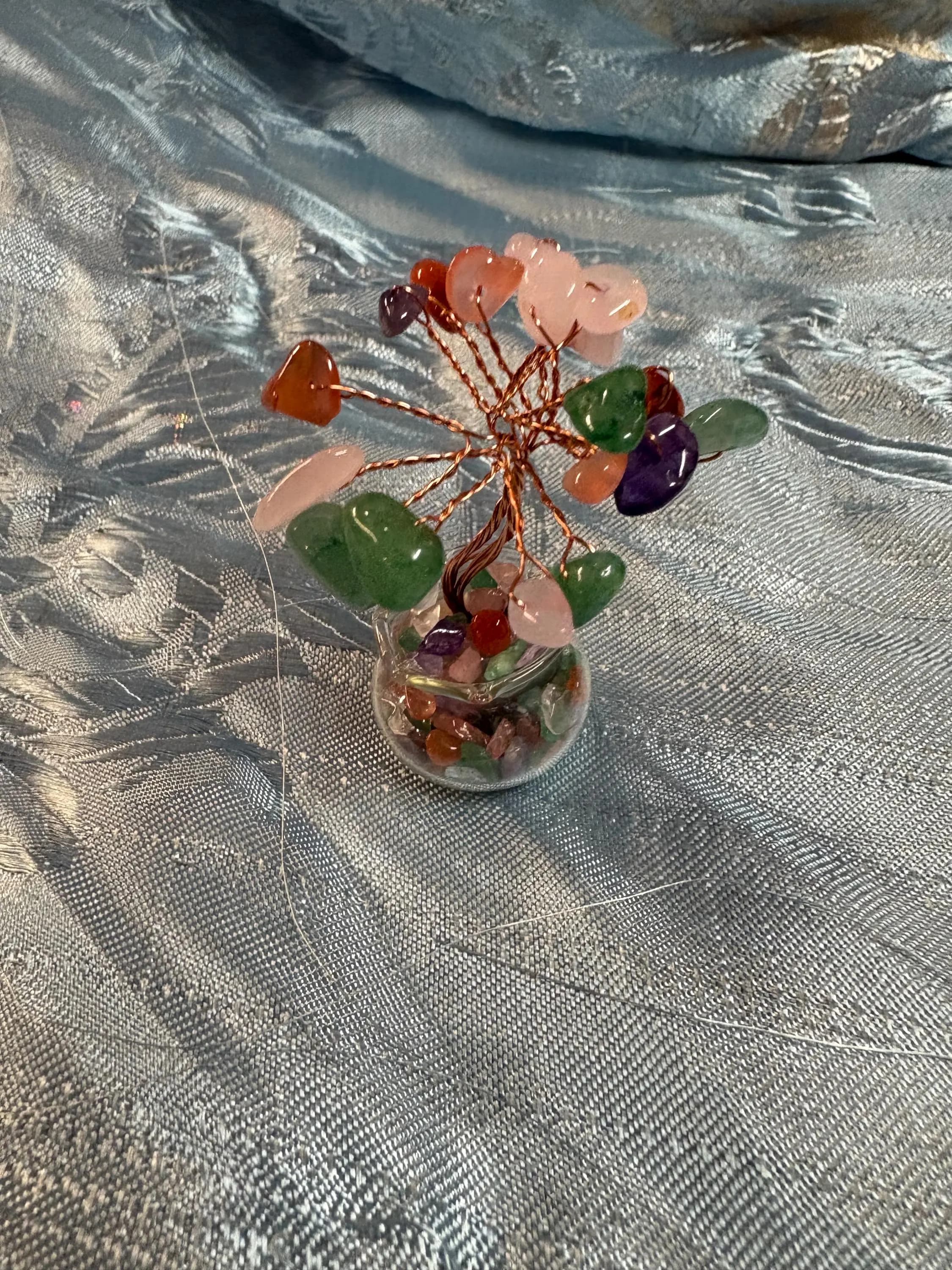 handmade mini multicolor tree of life healing crystal decort for protection balance spiritual growth - image 4