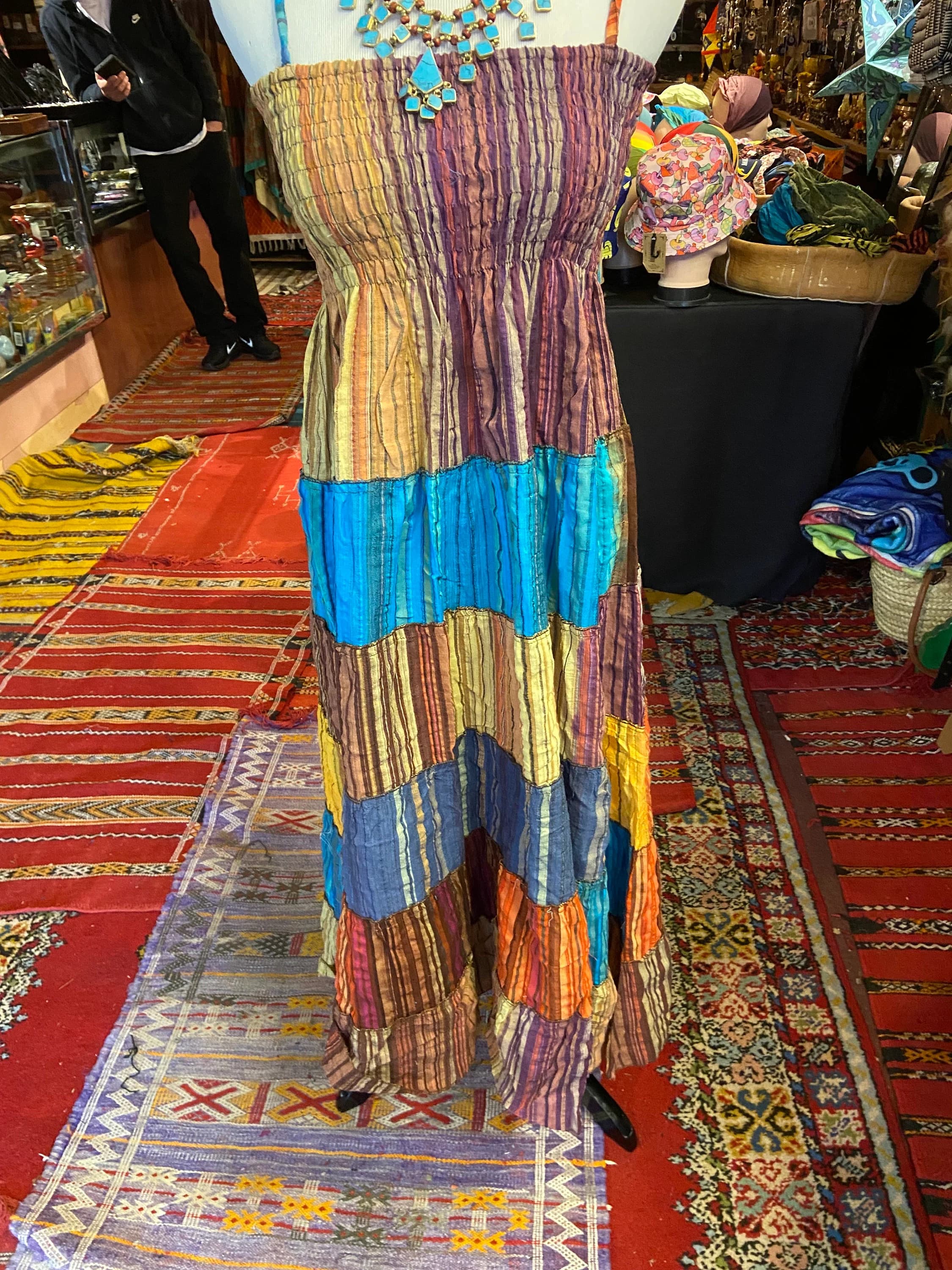 Boho Patchwork Sundress: One-of-a-Kind Hippie Summer Dress - image 4