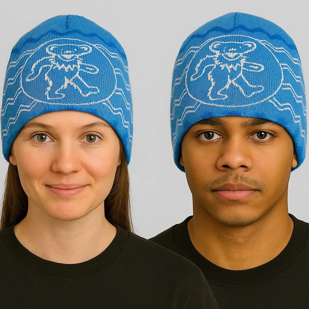 Grateful Dead Dancing Bear Knit Beanie – Officially Licensed