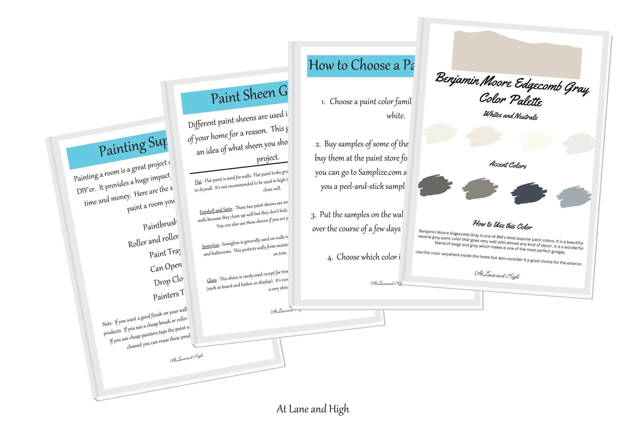 Edgecomb Gray by Benjamin Moore whole home paint palette - interior color palette - image 3