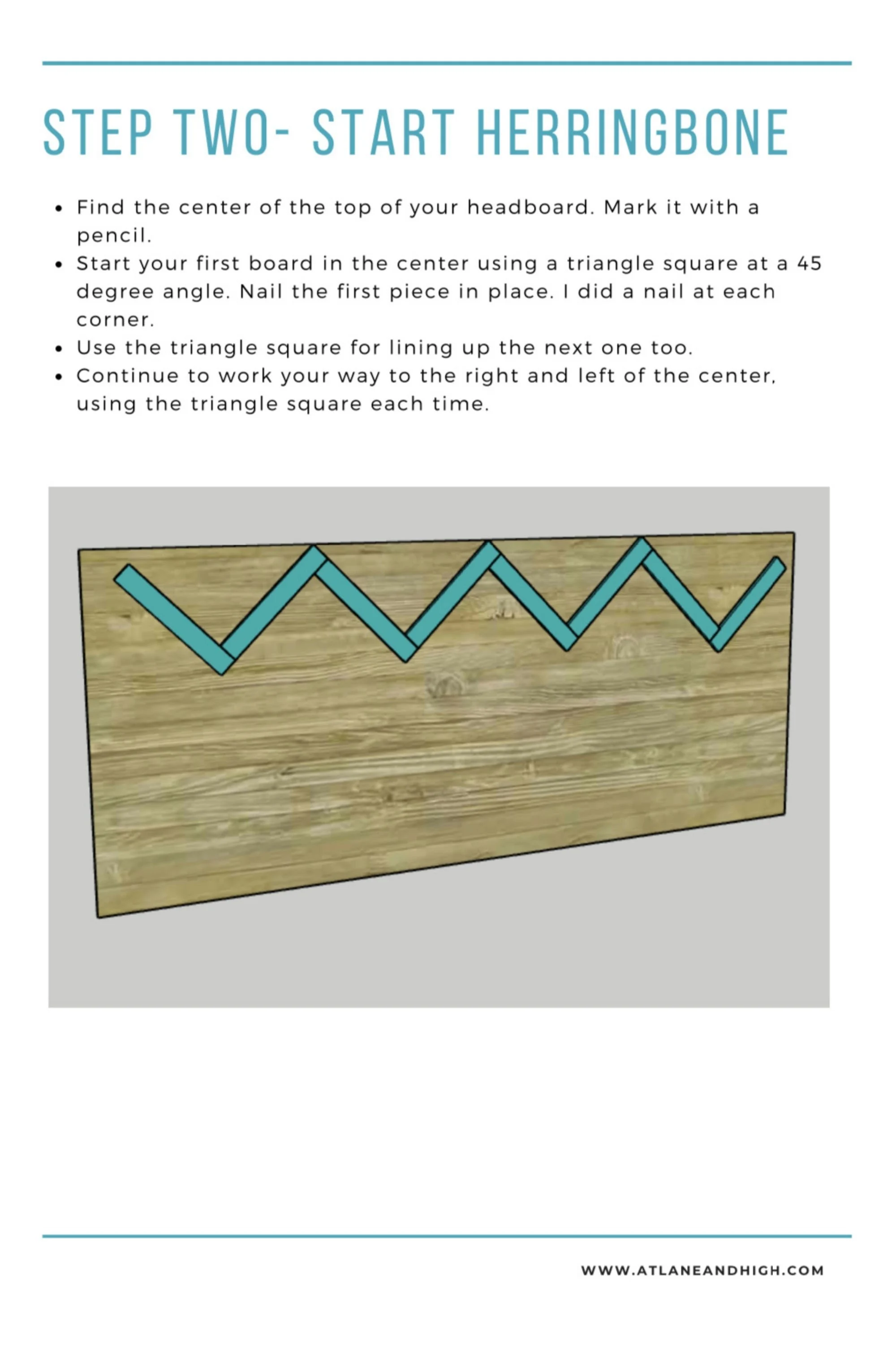 Headboard Build Plans, Herringbone Headboard Build Plans, DIY Headboard plans, DIY Herringbone Headboard build plans - image 4