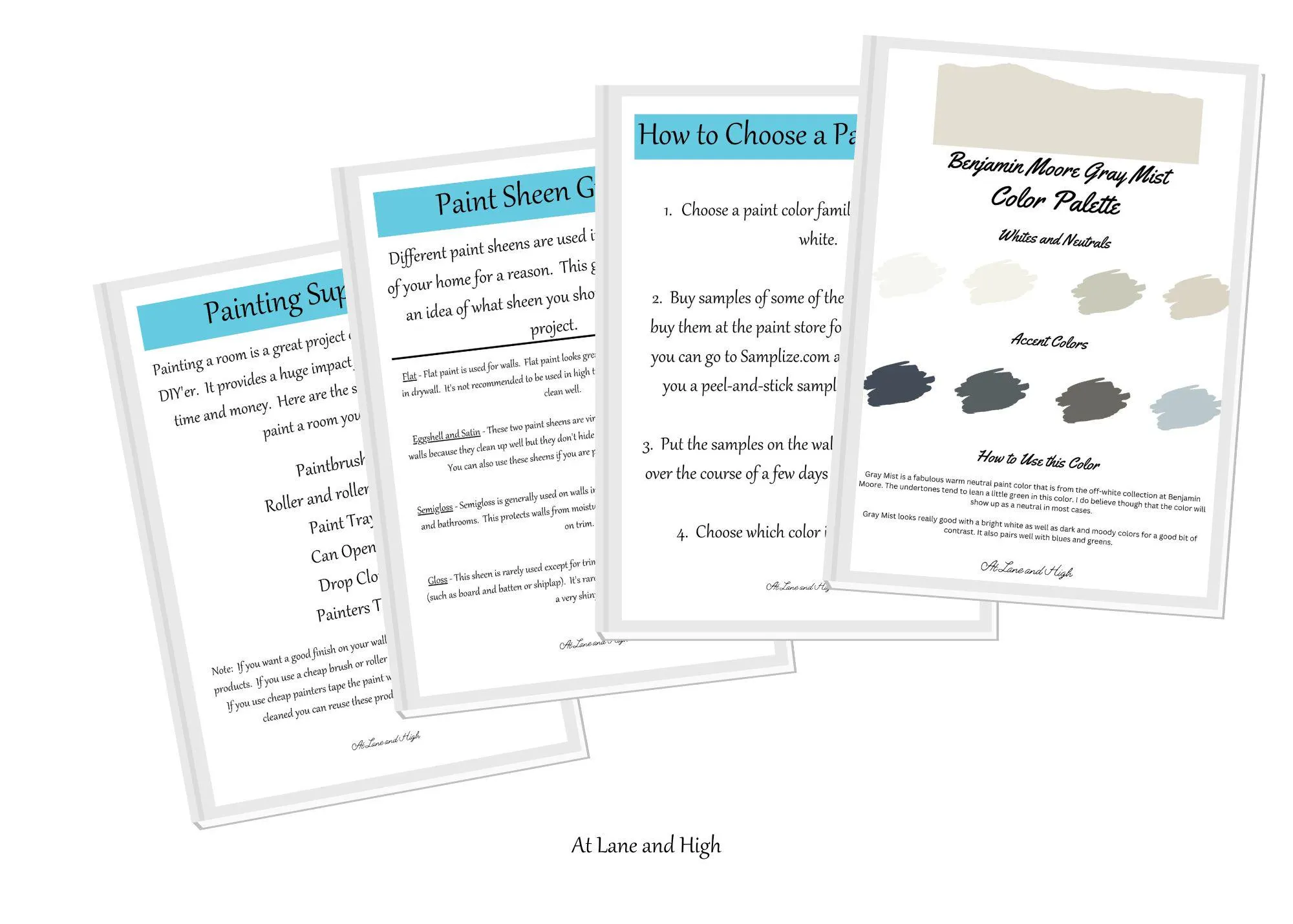 Gray Mist by Benjamin Moore whole home color palette - interior paint palette - image 3