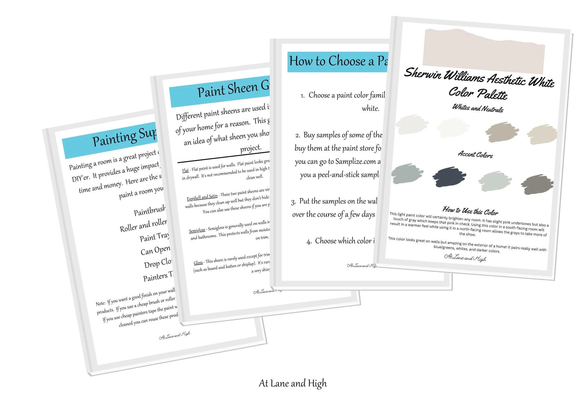 Aesthetic White by Sherwin Williams whole home color palette - interior paint palette - image 3