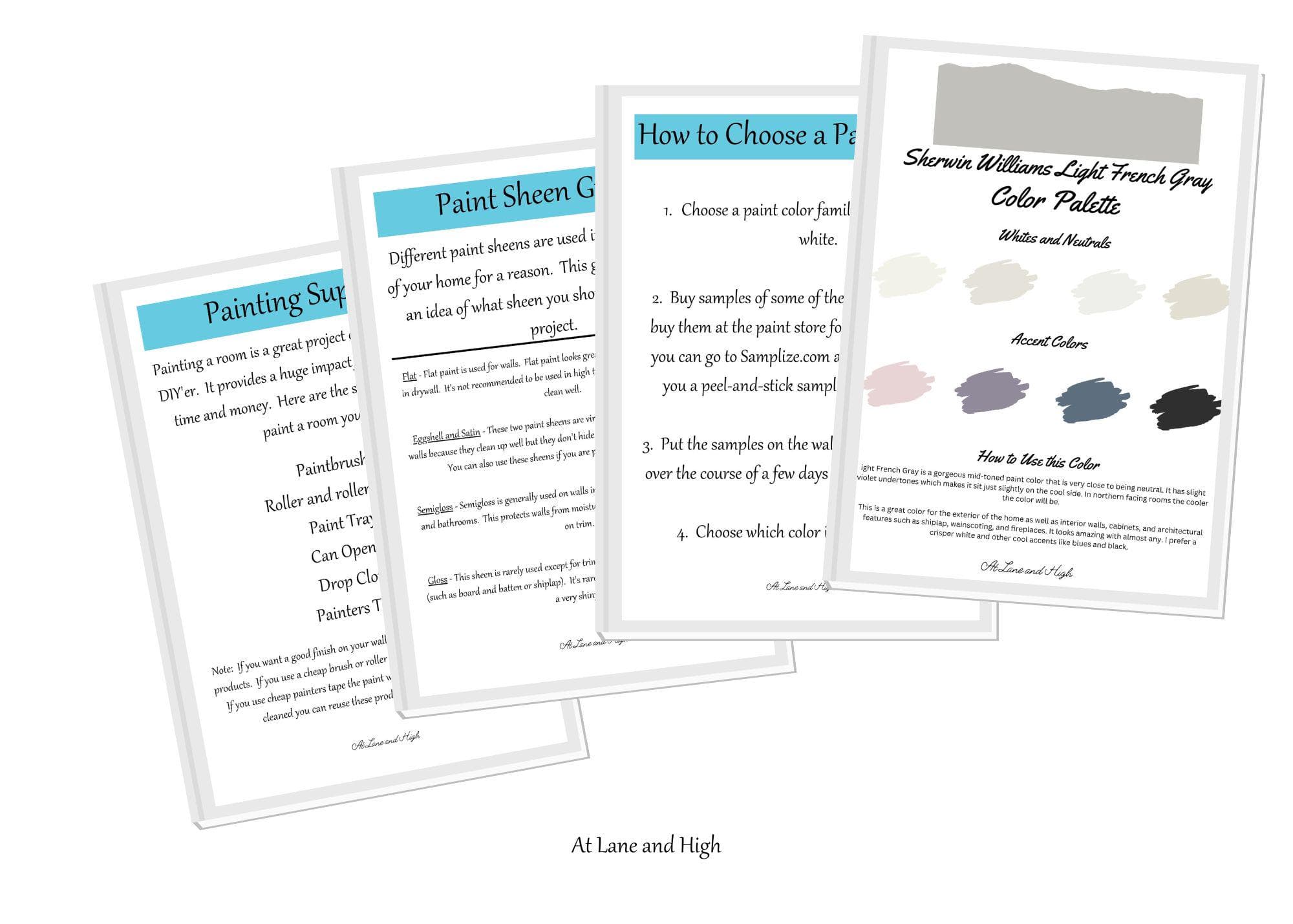 Light French Gray by Sherwin Williams whole home color palette - interior paint palette - image 3