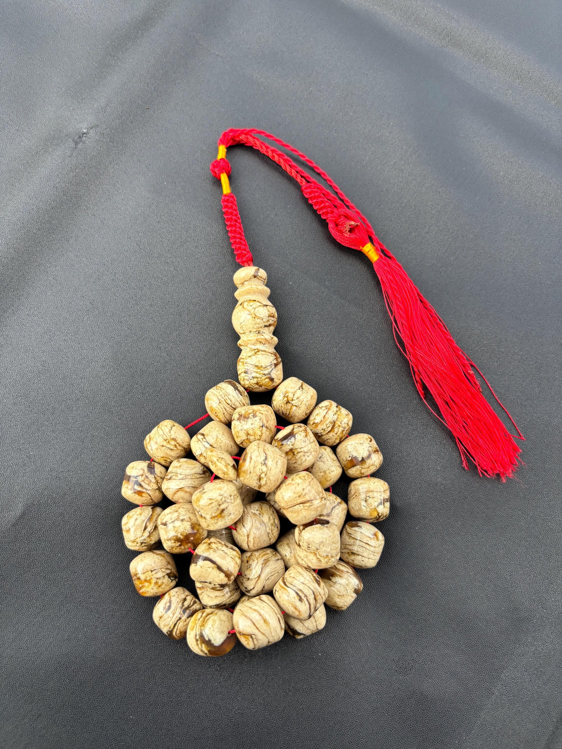 Sumatra Amber Zebra White Barrel Beads Natural Gemstone for Bracelet Necklace Jewelry - image 5