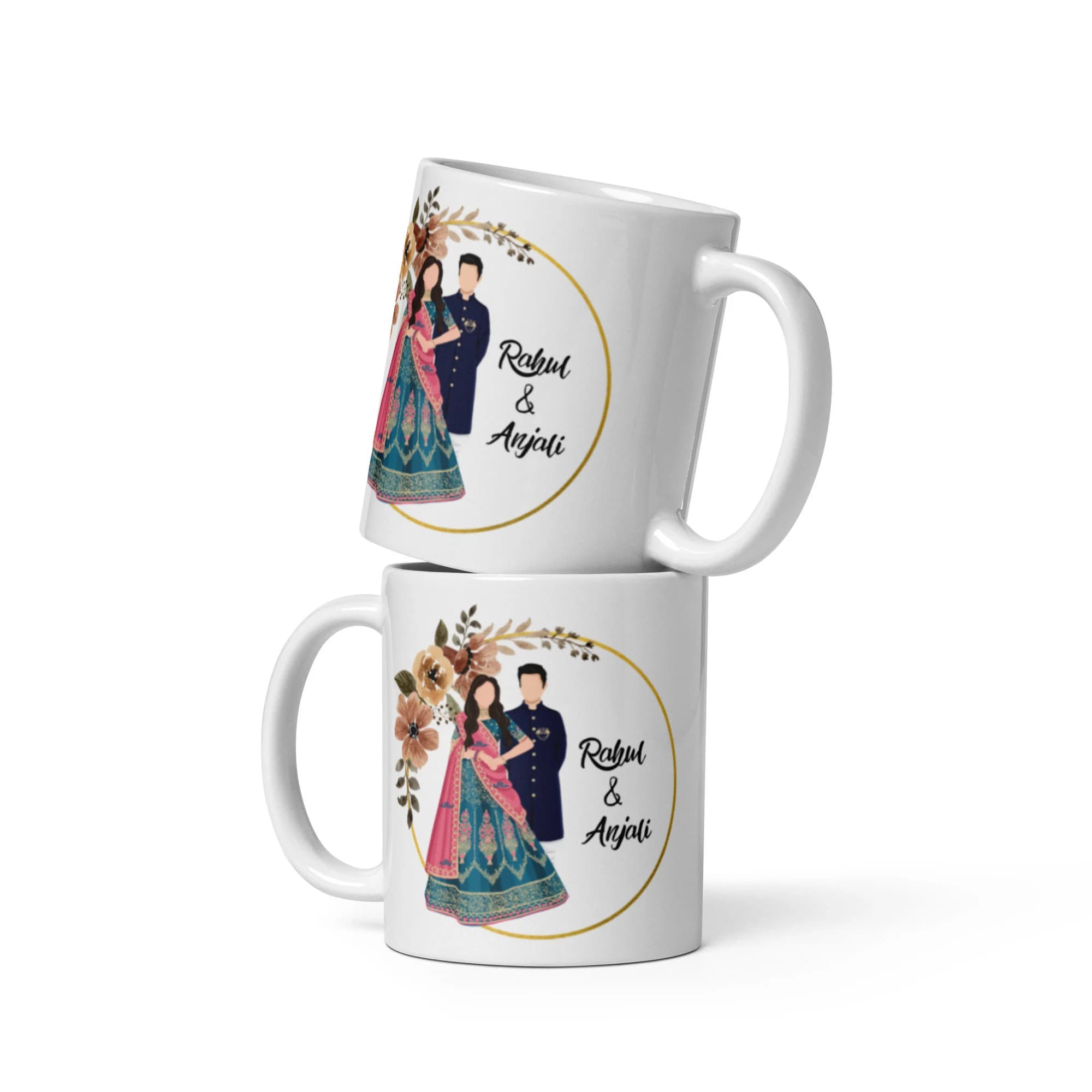 Personalized Indian Wedding Mug: Desi Couple Gift - image 5