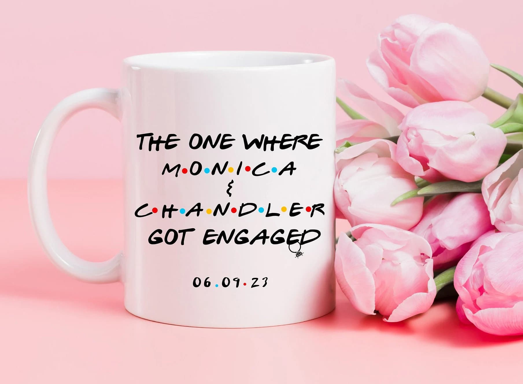 Friends Engagement Mug | Personalized Date Mug