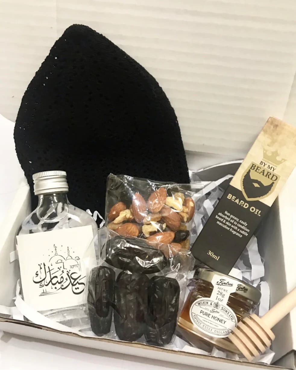 Mini Eid Hamper For Men For Him Revert Skin Care Zam Zam Dates Father Son Husband Brother Grooming Colleague Friend Wedding - image 2