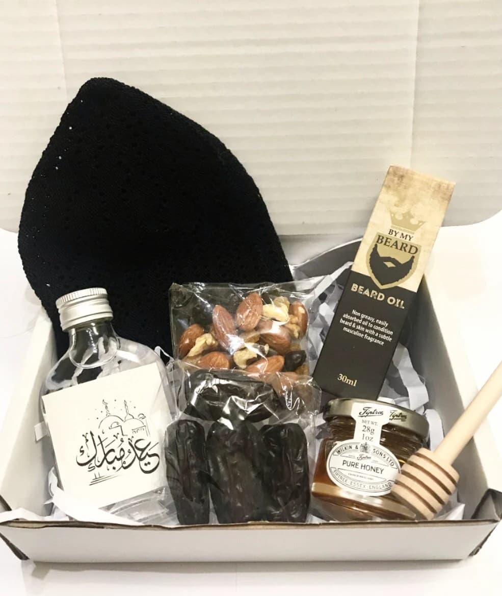 Mini Eid Hamper For Men For Him Revert Skin Care Zam Zam Dates Father Son Husband Brother Grooming Colleague Friend Wedding - image 4