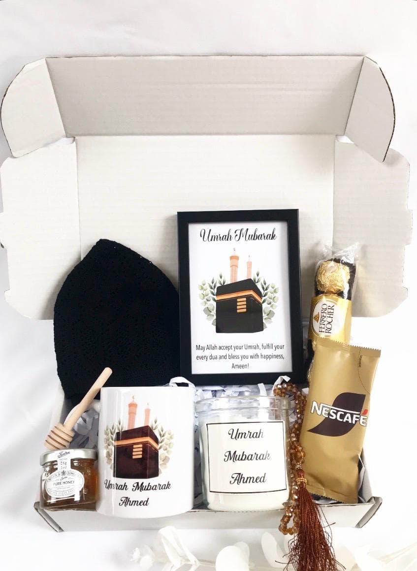 Luxury Personalised Umrah Hamper For Him Umrah Mubarak Gift Box Son Father Brother Granddad Uncle Husband Friend For Men - image 5