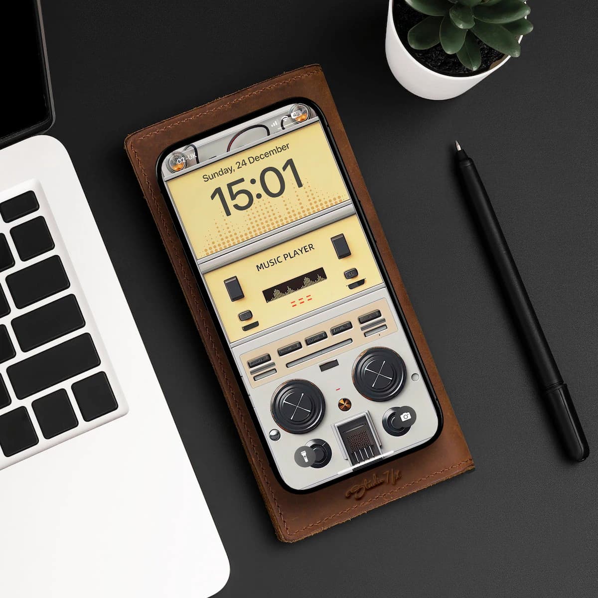 Retro Music Player iPhone Wallpaper | iOS Mobile Phone Wallpaper | iOS LockScreen Wallpaper | iOS Cellphone Wallpaper | Gift | 164