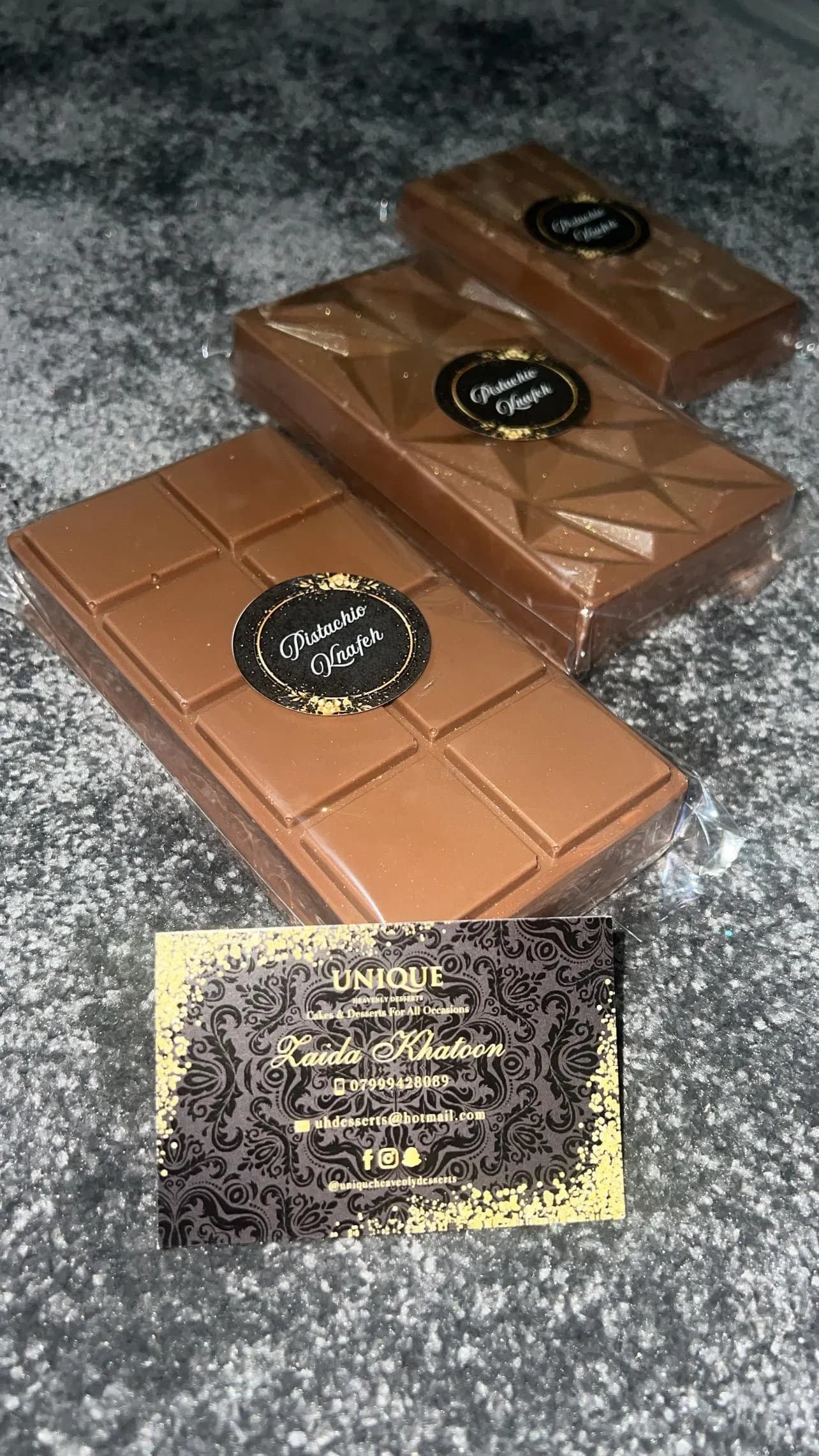 Viral Dubai Fix Pistachio Knafeh Chocolate Bar - XL SIZE ! The Most Delicious Treat For You & Your Loved Ones, Makes The Perfect Postal Gift - image 4