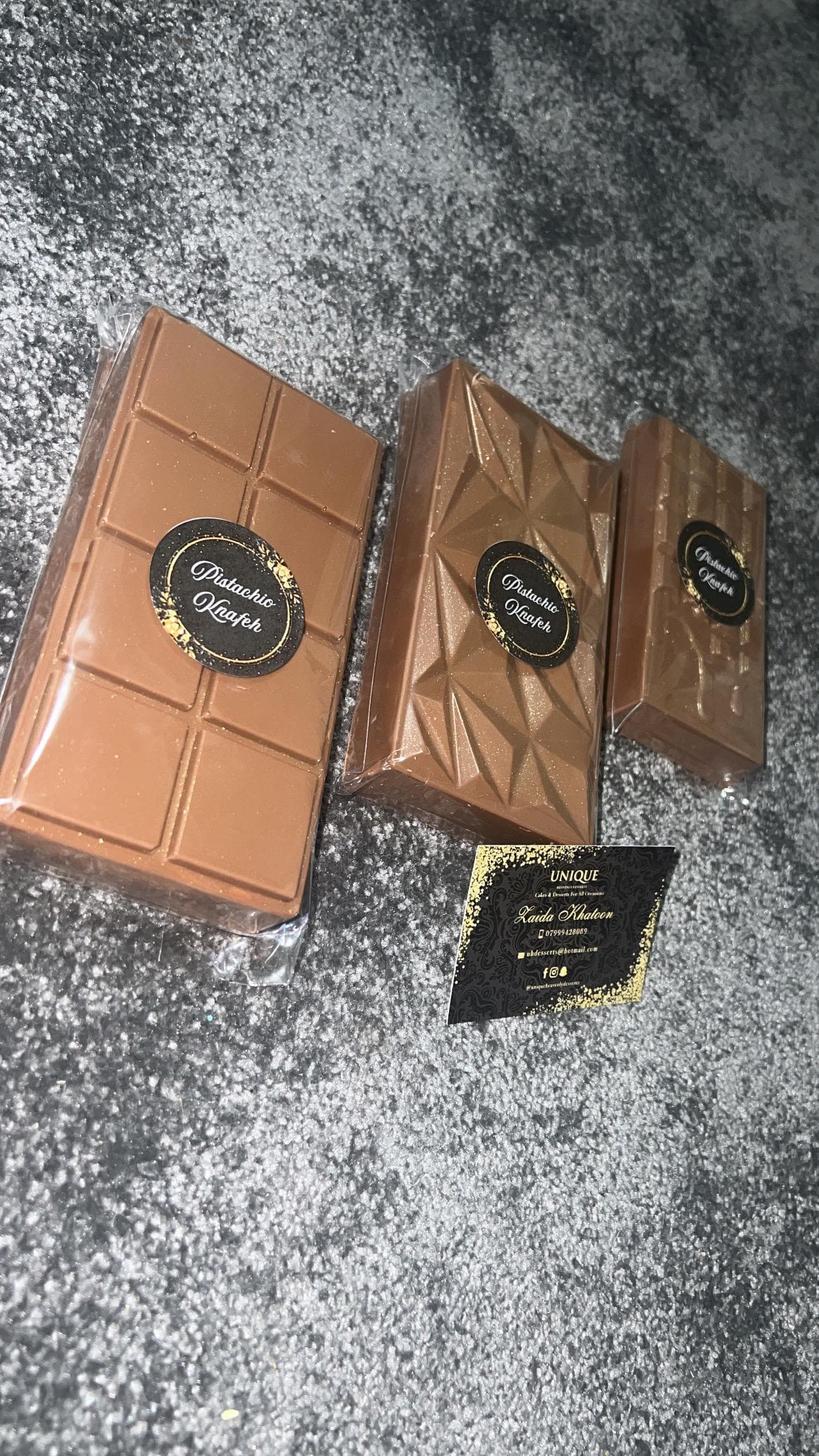 Viral Dubai Fix Pistachio Knafeh Chocolate Bar - XL SIZE ! The Most Delicious Treat For You & Your Loved Ones, Makes The Perfect Postal Gift - image 5