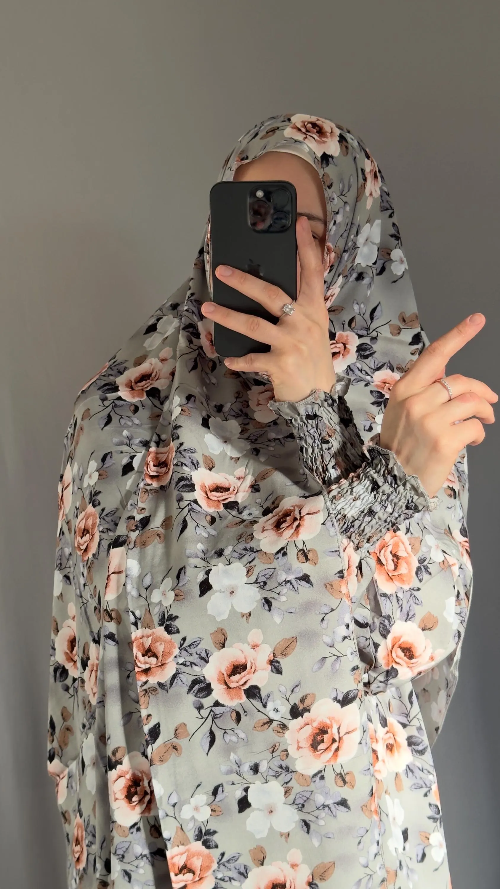Plus Size Cotton Prayer Dress: One Piece Jilbab Khimar with Attached Hijab - image 3