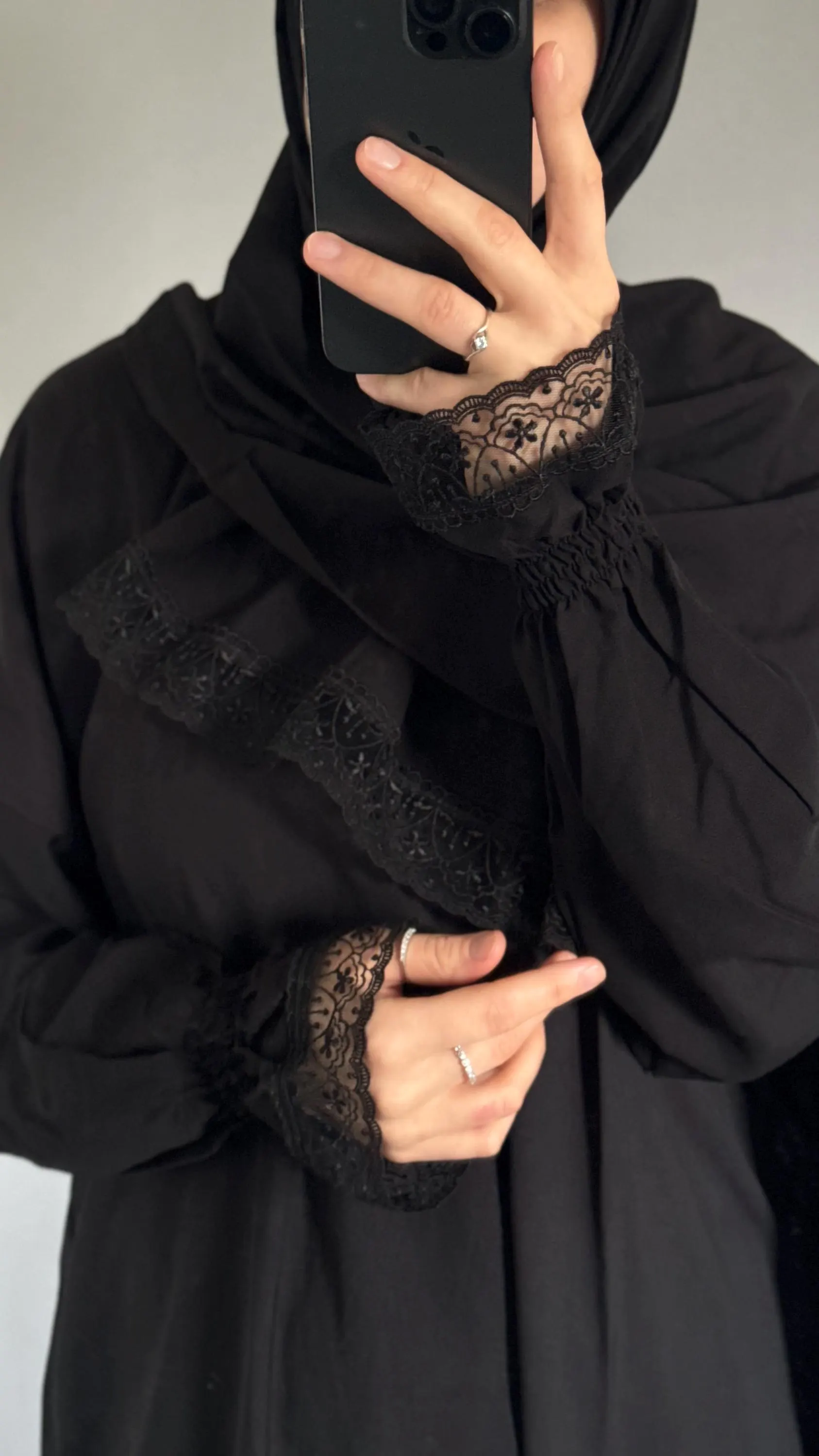 Black Prayer Dress, Islamic Dress, Two Piece Prayer Garment, Eid Ramadan Gift, Abaya, Jilbab, Maxi Dress, Prayer Hijab, Salah dress, Abaya - image 5