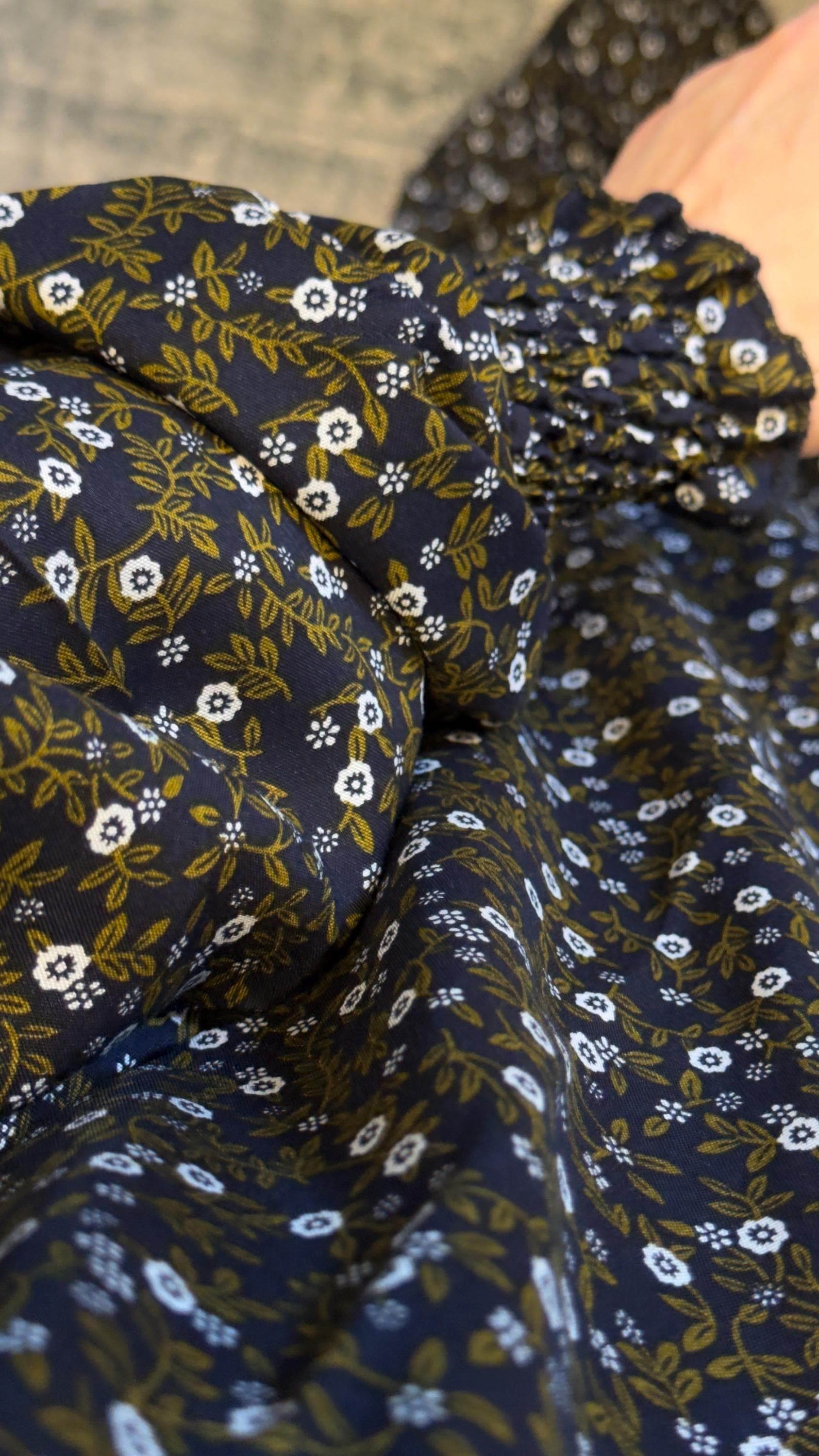 Floral Cotton Prayer Dress with Attached Hijab - Prayer Abaya for Muslim Women, Prayer Scarf, Ramadan Abaya Set - image 3