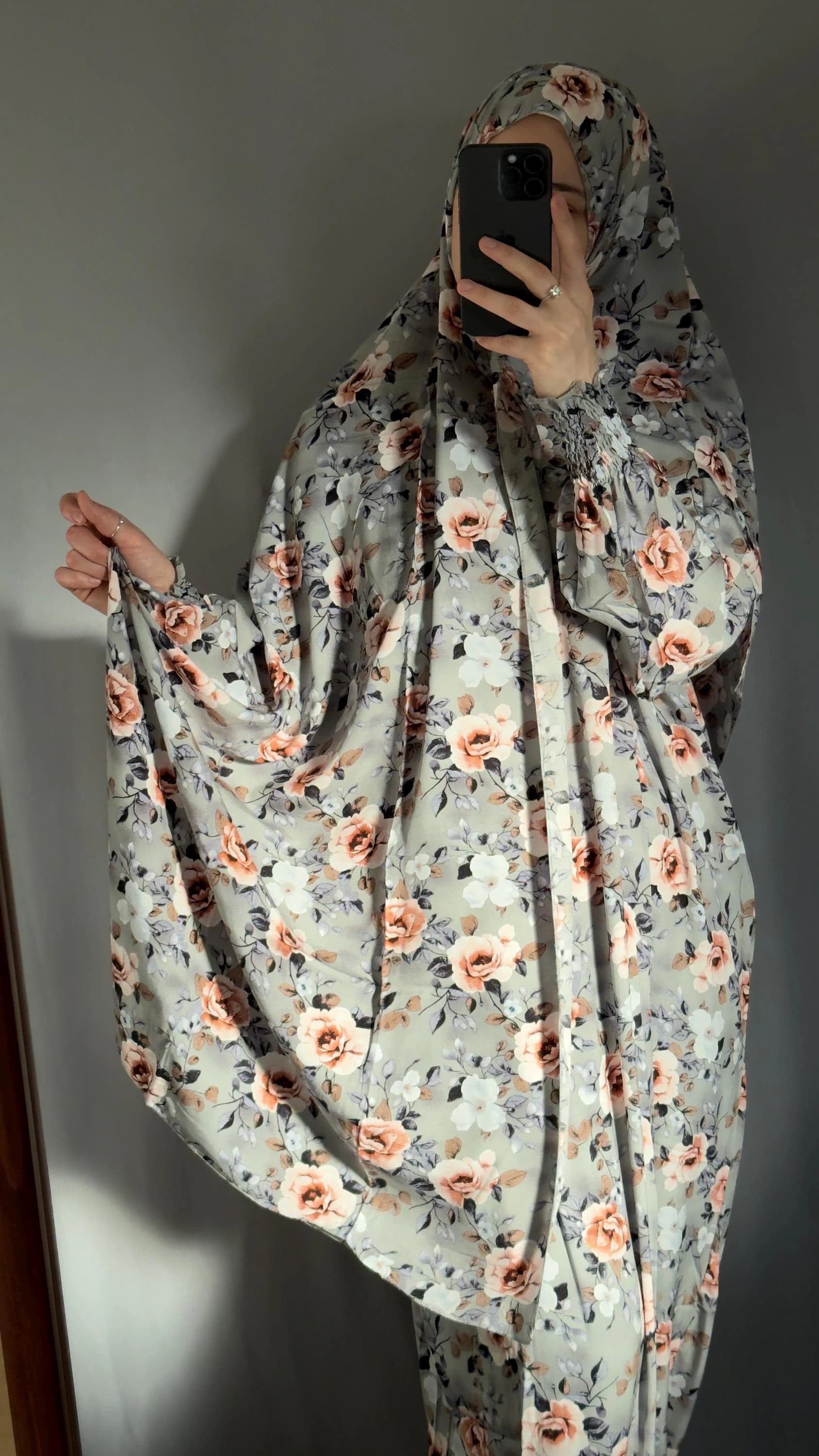 Plus Size Cotton Prayer Dress: One Piece Jilbab Khimar with Attached Hijab - image 4