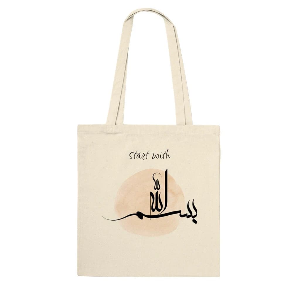 Arabic Calligraphy Bismillah Classic Tote Bag | Islamic Gift - image 3