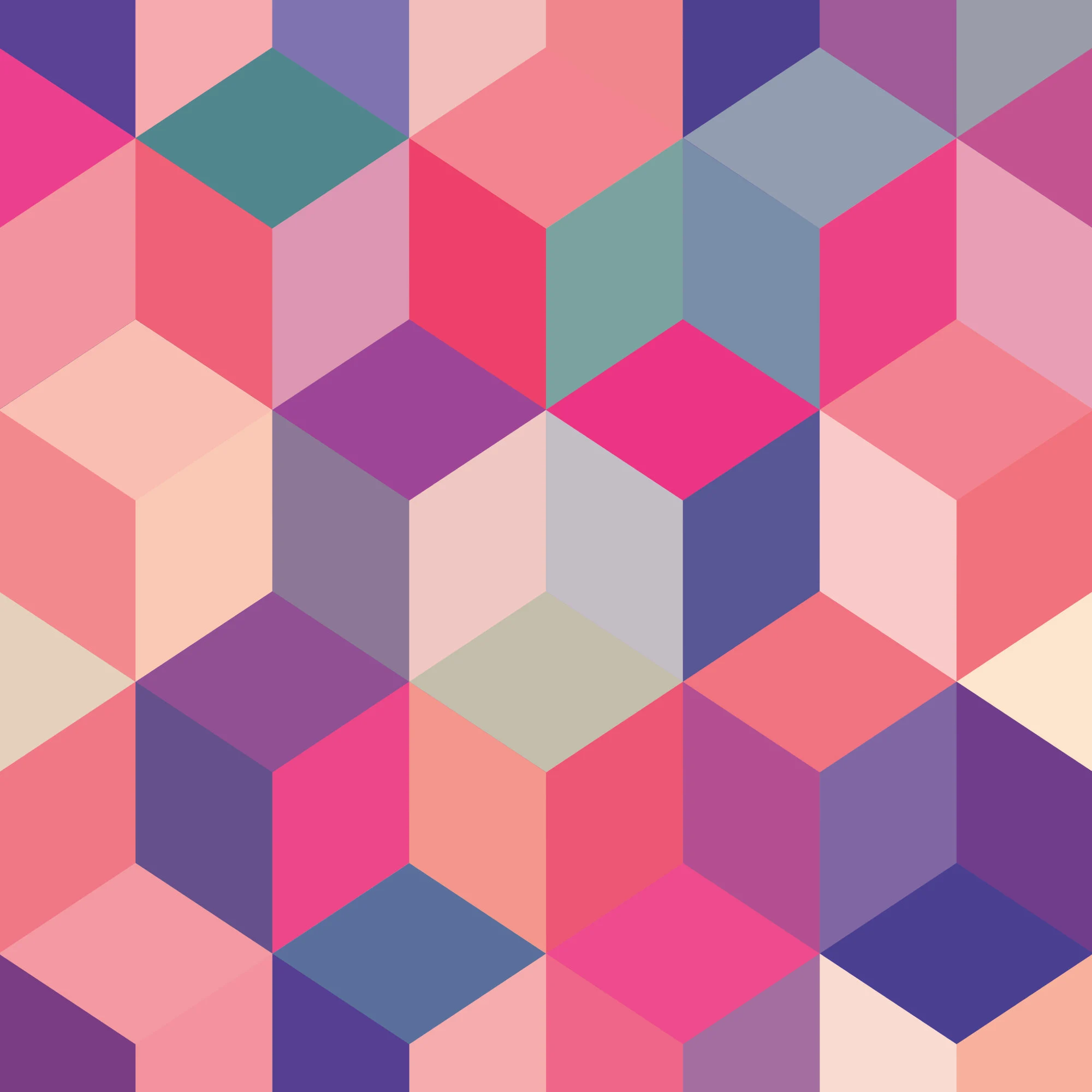 Geometric Cube Wall Art | Colourful Abstract Poster Print | House Gift - image 5