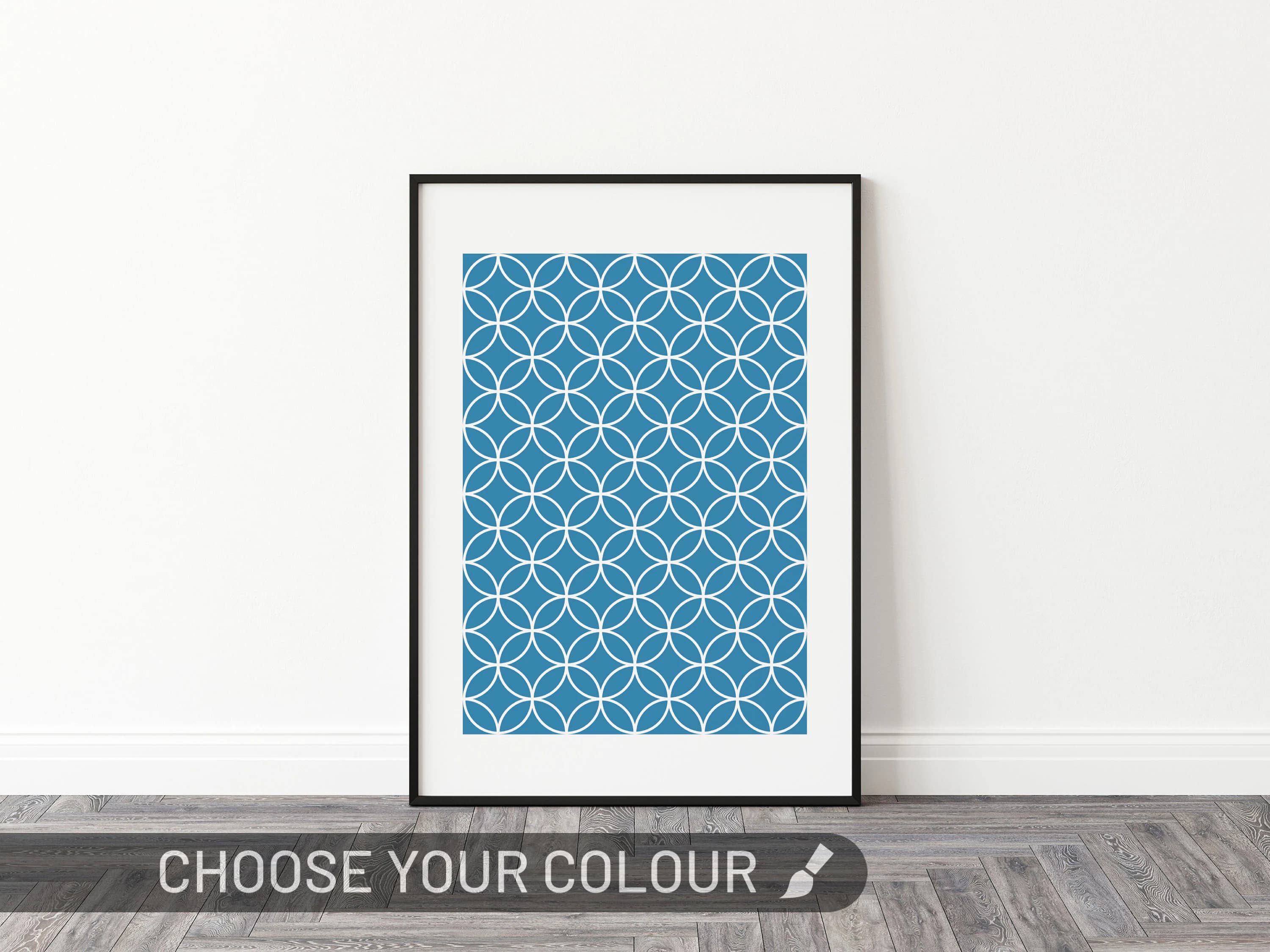 Geometric Circle Wall Art | Monochrome Abstract Poster Print | Geometric Art Gift