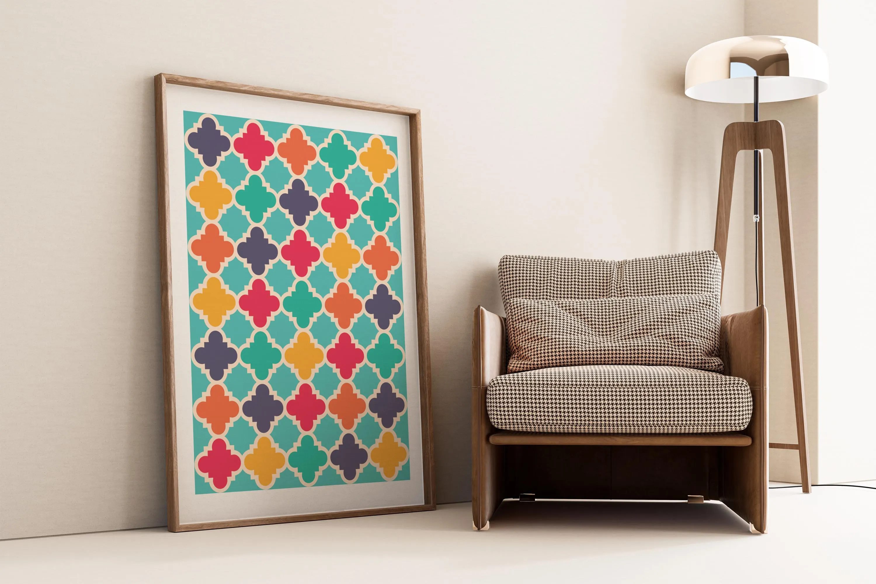 Islamic Geometric Wall Art | Arabesque Tile Print (Digital File) - image 5