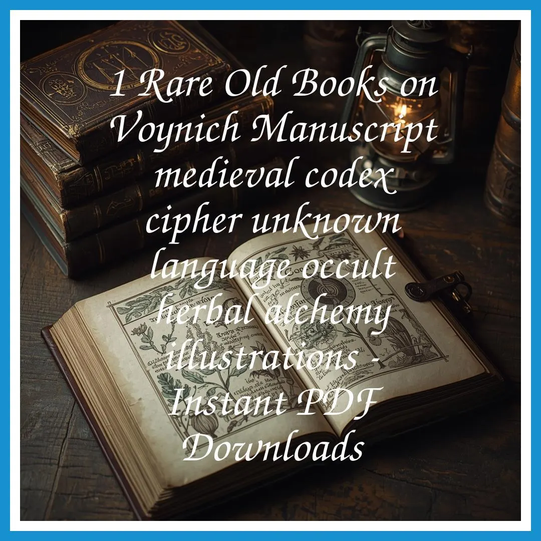 1 Rare Old Books on Voynich Manuscript Medieval Codex Cipher Unknown Language Occult Herbal Alchemy Collection | Size 53.6 MB - image 2