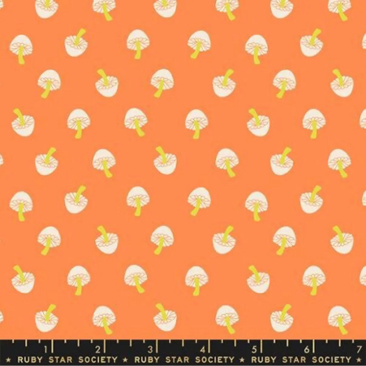Ruby Star Society Halloween Fabric: Tiny Frights Mushrooms (Glow in the Dark)