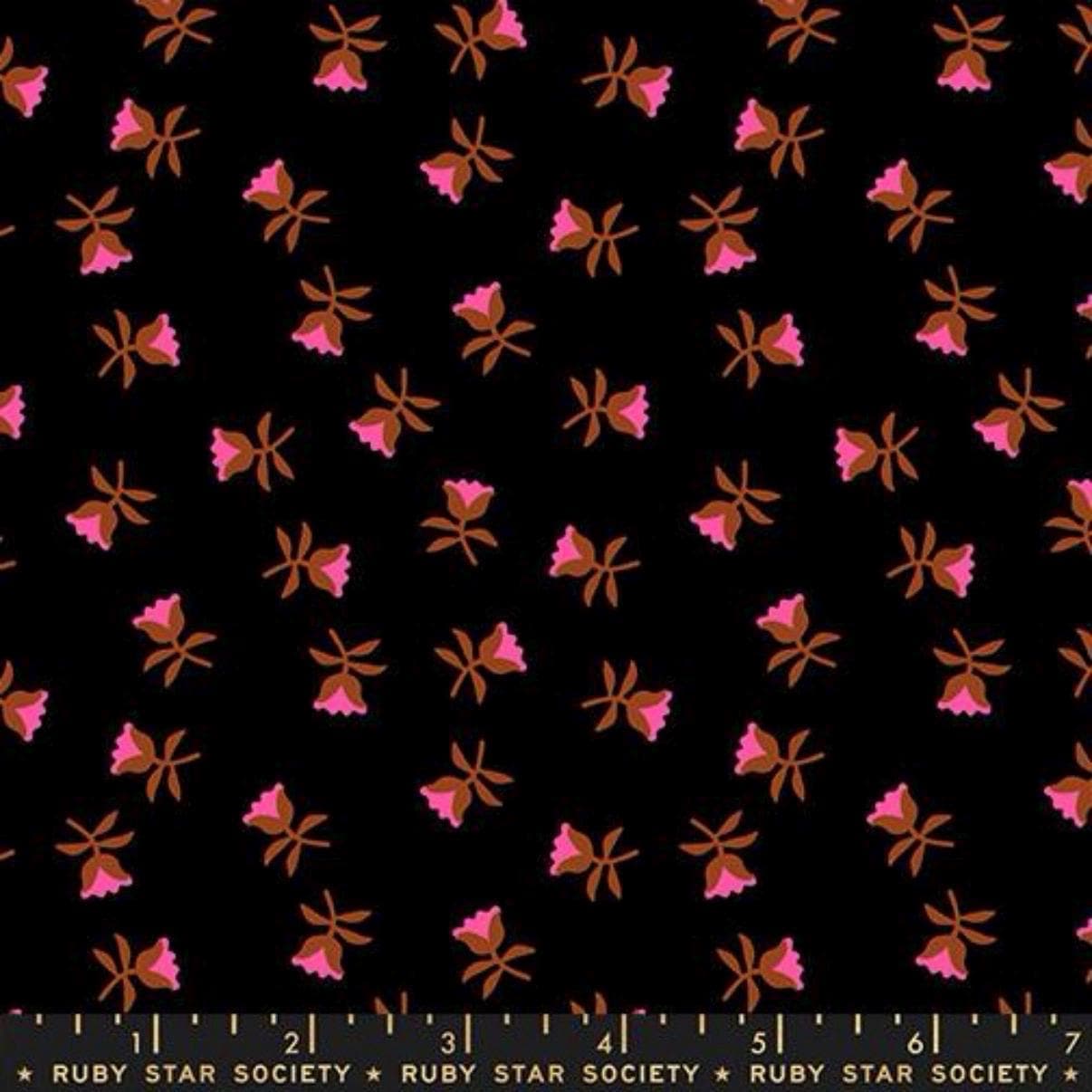 Mystic Fable Soft Black Fabric by Ruby Star Society | Alexia Abegg Black Novelty Quilt Fabric | Modern Cotton Yardage