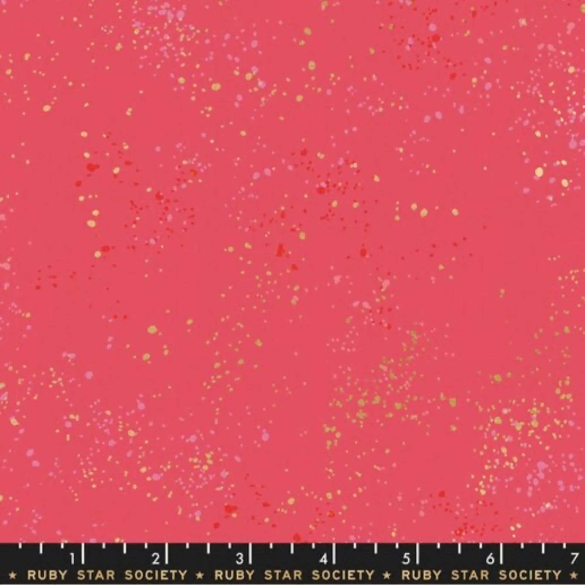 Speckled-Strawberry-Metallic, Fabric, Fabric by the Yard, Rashida Coleman Hale, Ruby Star Society, Moda