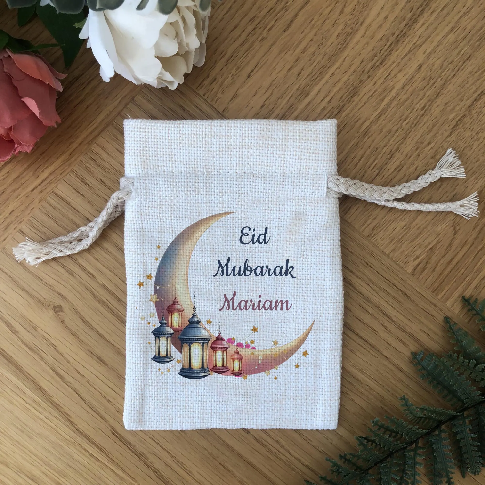 Personalised Eid Money Pouch, Small gift bag