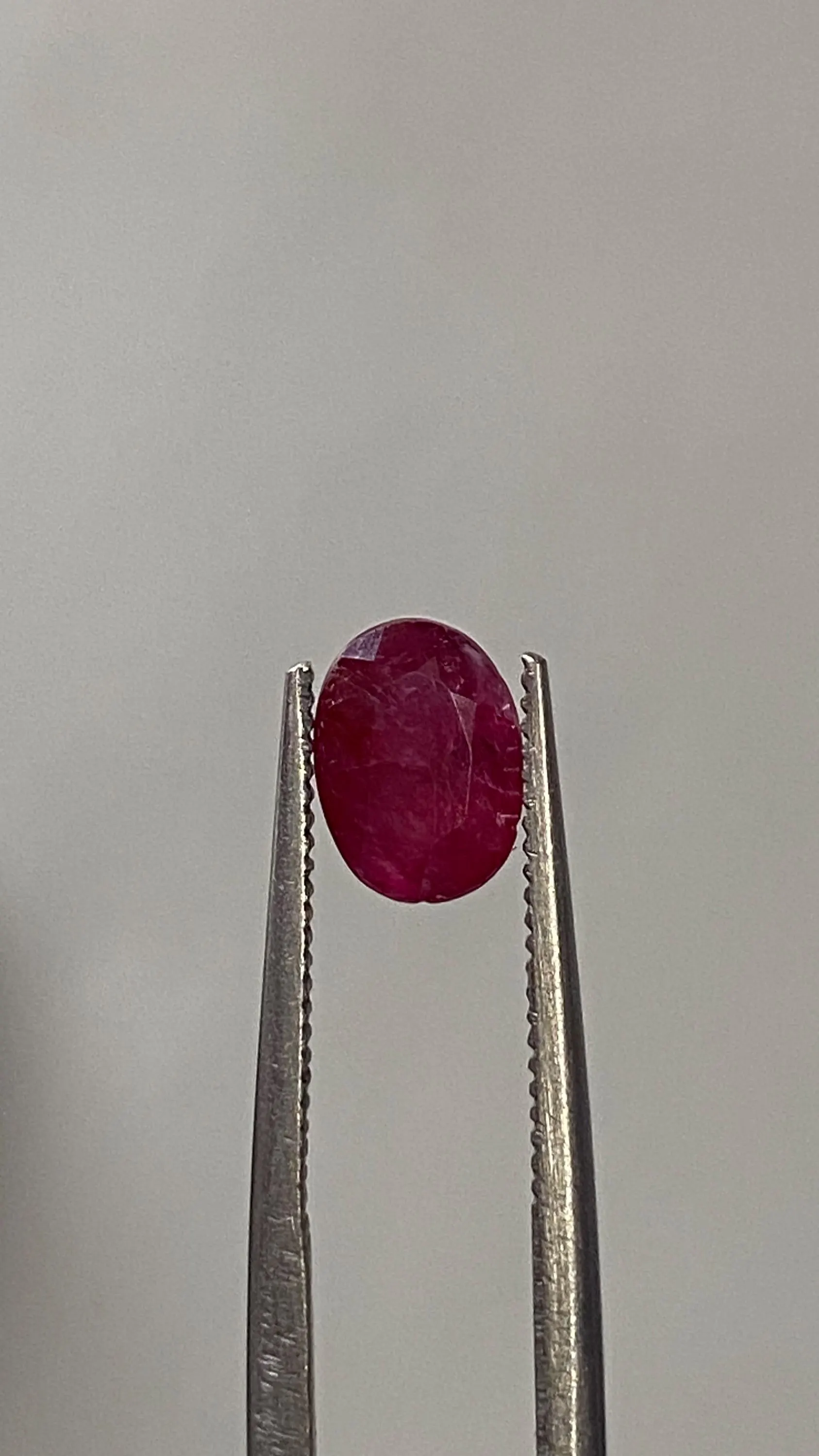 Natural Oval Burma Ruby : Red Gemstone (7x5MM)valentine day gift - image 3