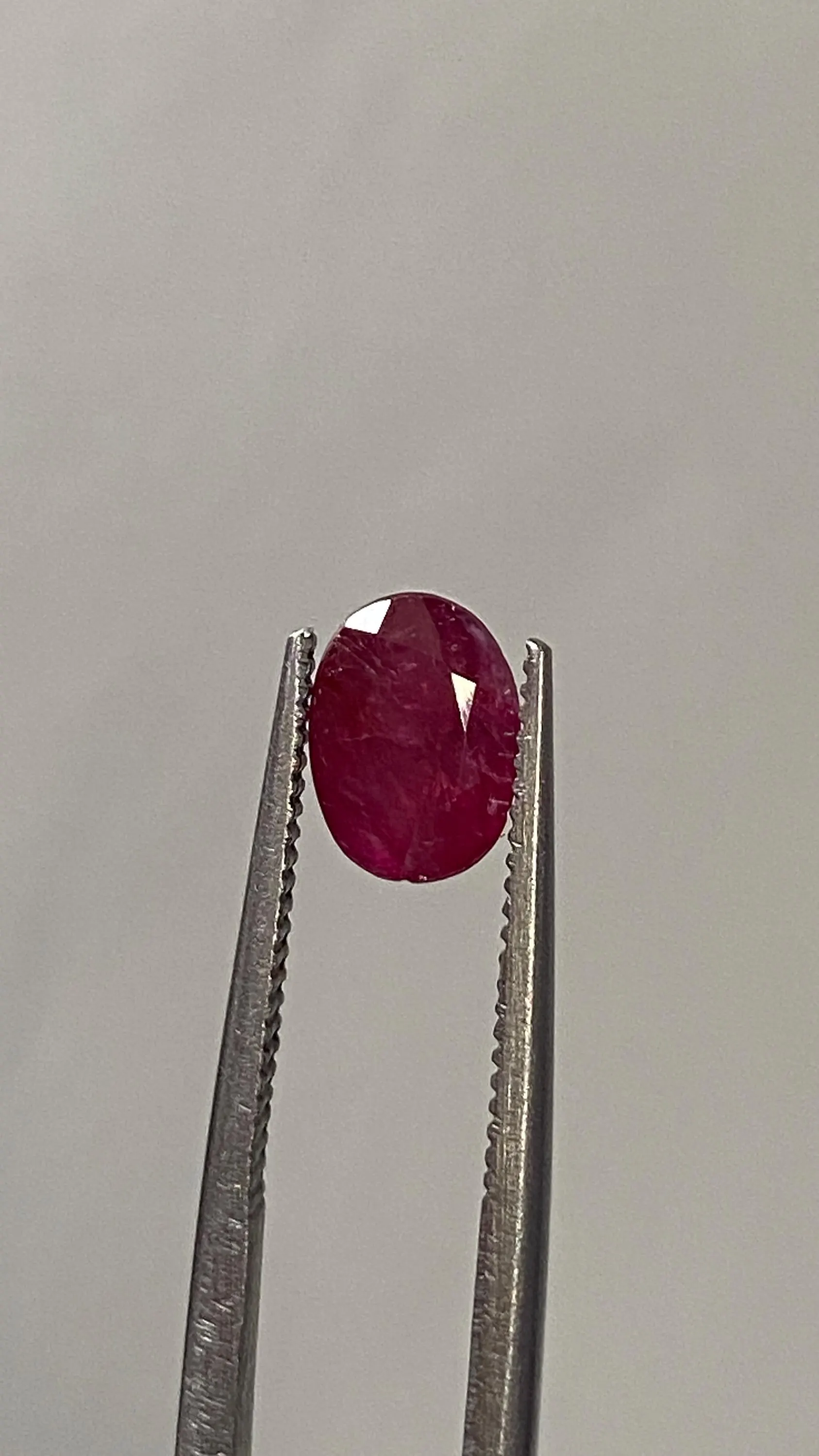 Natural Oval Burma Ruby : Red Gemstone (7x5MM)valentine day gift - image 4