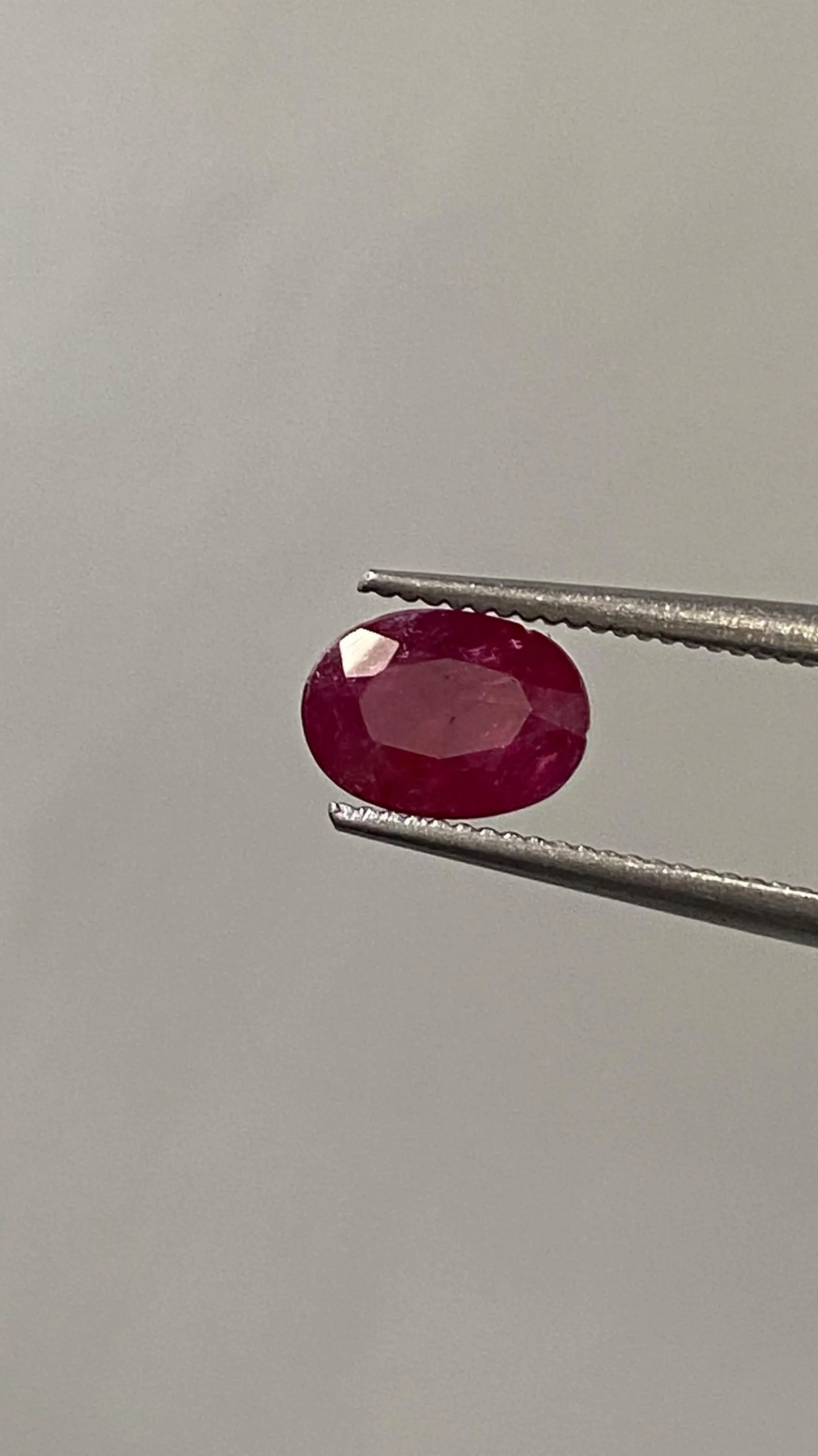 Natural Oval Burma Ruby : Red Gemstone (7x5MM)valentine day gift - image 2