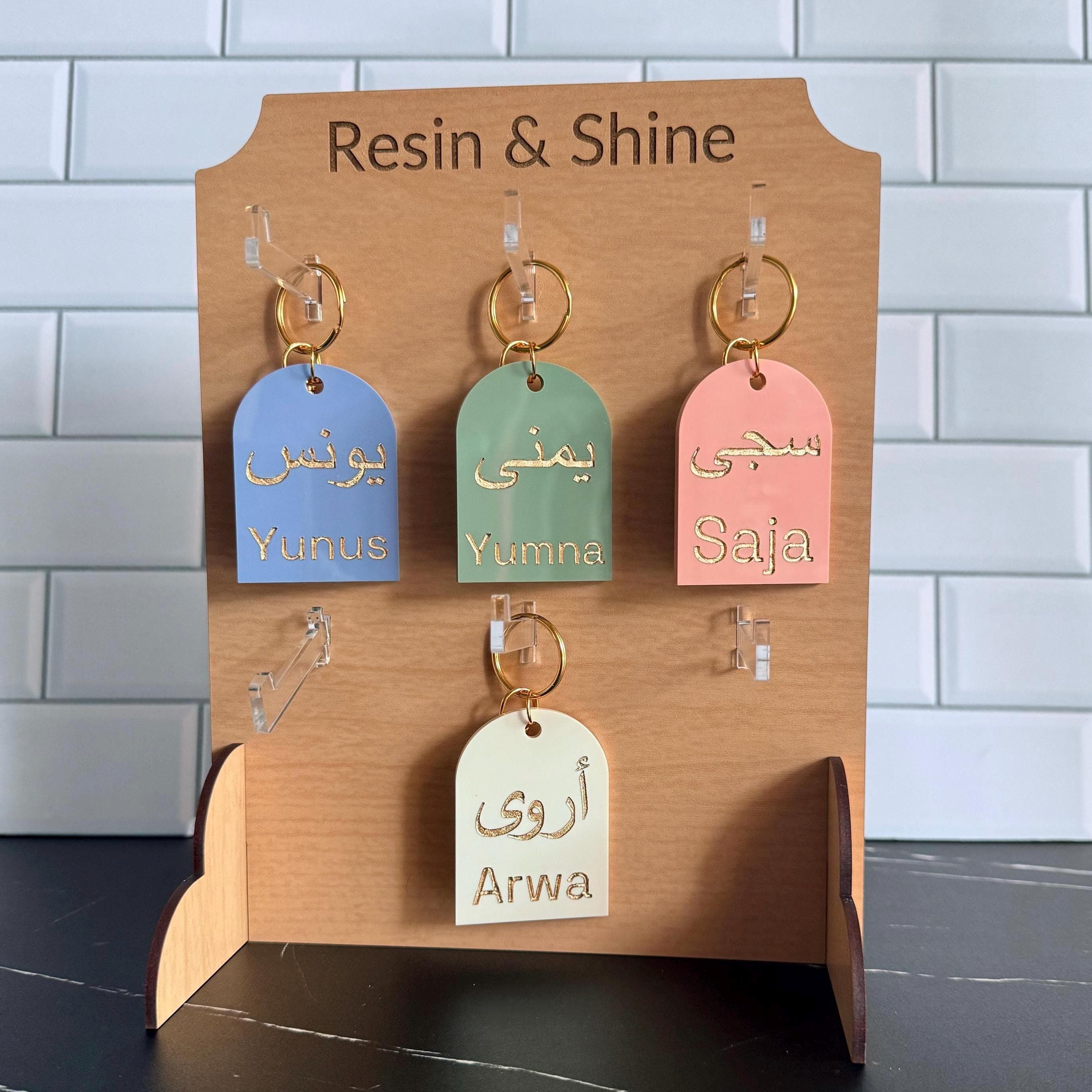 Personalized Acrylic Keychain | Custom Name Keychain | Minimalist Bag Charm | Backpack Accessory | Small Gift Idea