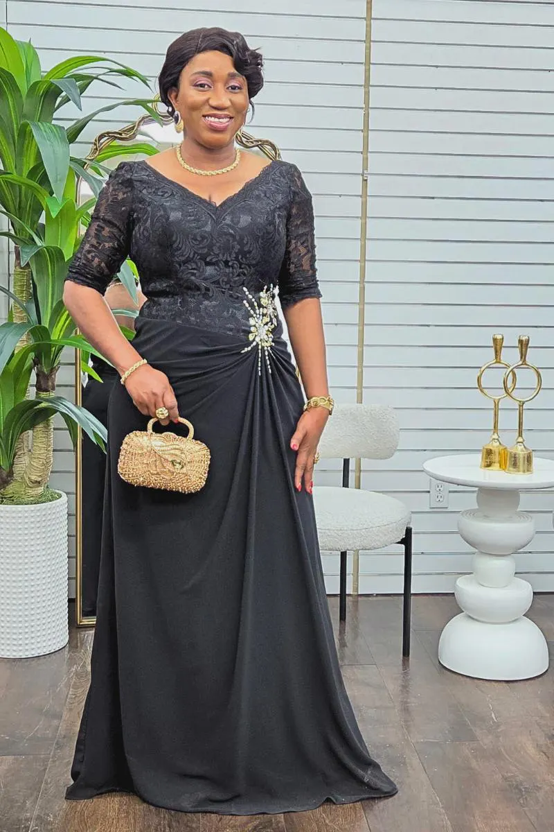 Celestine Dress - Black - image 4