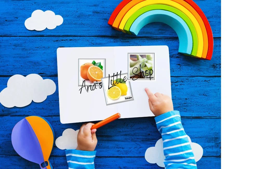 Spanish Fruit Flash Cards, Bilingual Toddler Flash Cards, Real Images, Child Vocabulary Cards, Real Pictures, PDF Printable, Montessori Play - image 5
