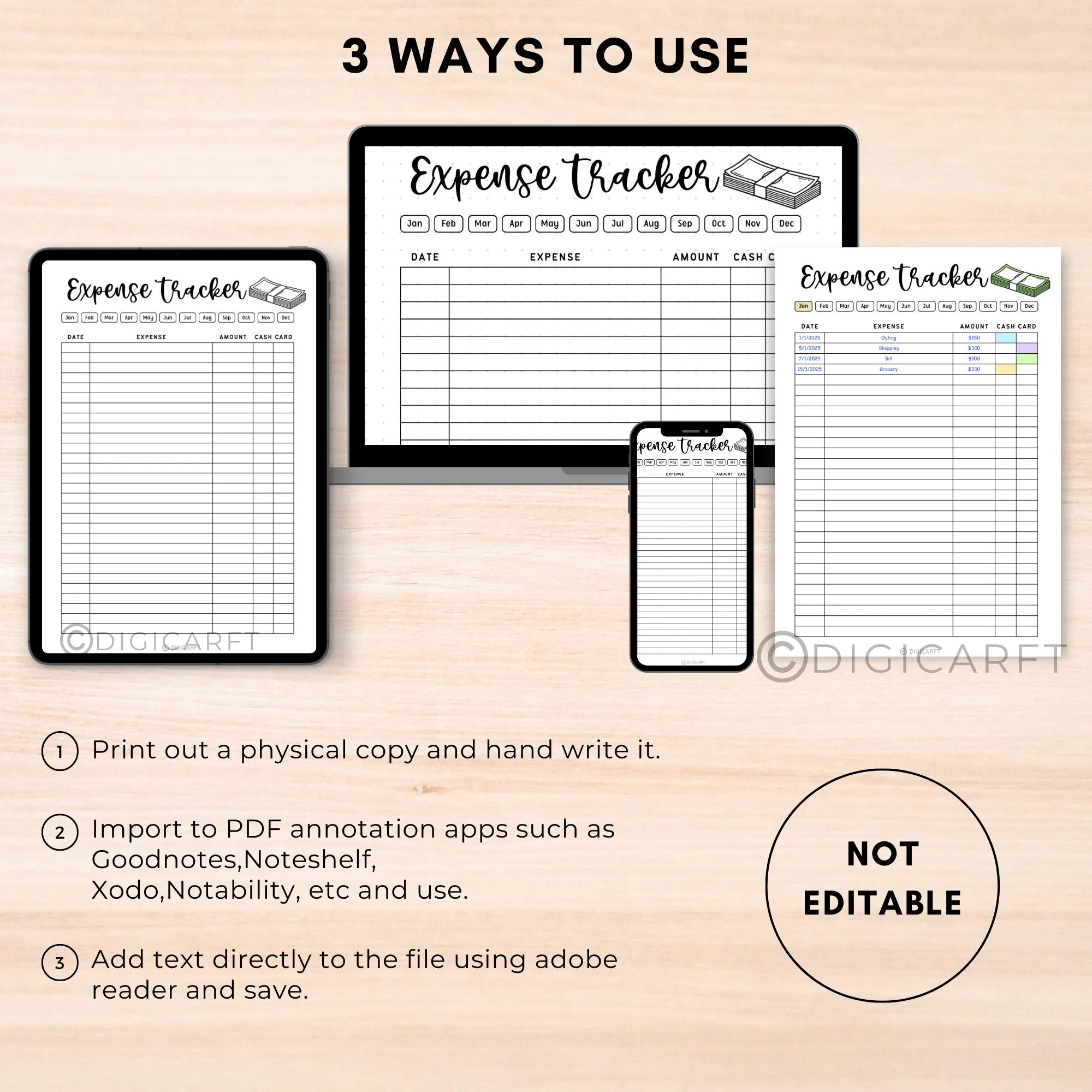 Expense tracker printable,Monthly spending tracker sheet A4,Daily money expense log digital,Budgeting Purchase Log,A5 Bullett journal insert