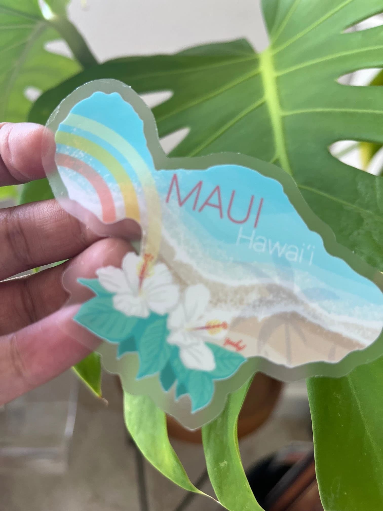 Maui Map Clear Sticker - HAWAII - image 3