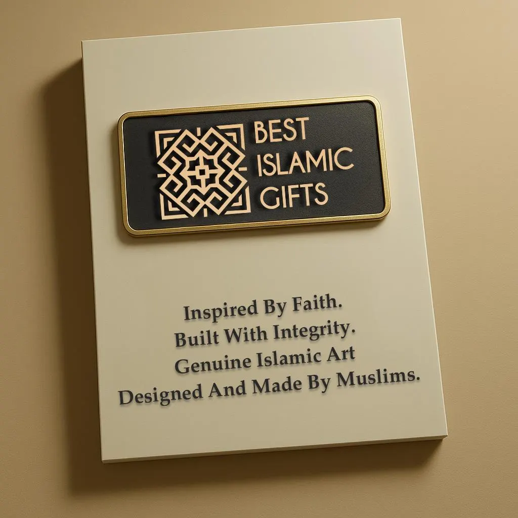 Metal Islamic Wall Calendar with Shelf, Shahada Written Prayer Room Decor, Arabic Calligrahpy, Muslim Gift, Islamic Wall Art - image 5