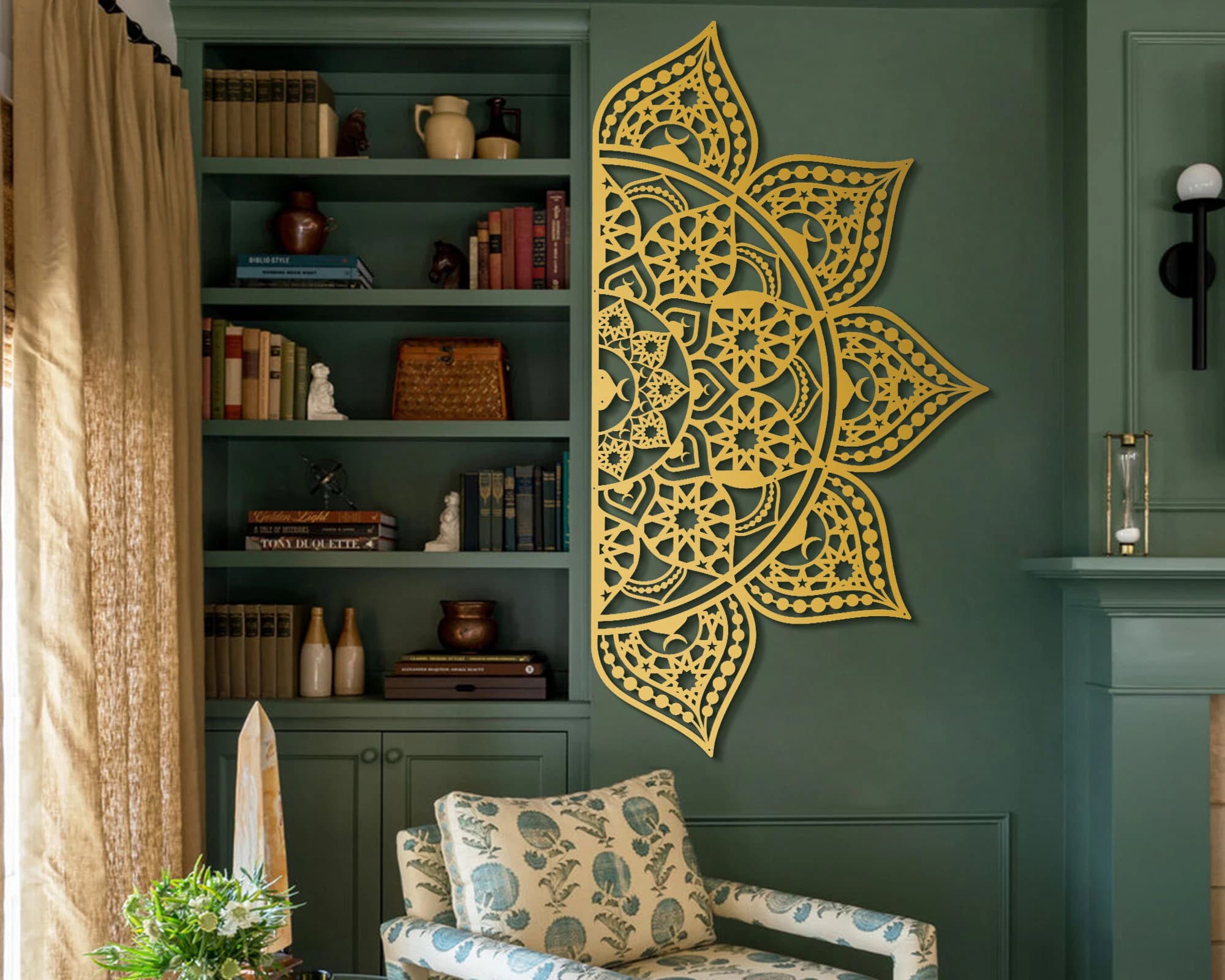 Metal Islamic Mandala Wall Art Hangable in 4 Ways, Arabic Wall Decor, Moroccan Decor, Indian Home Decor, Spiritual Decor, Wall Hangings
