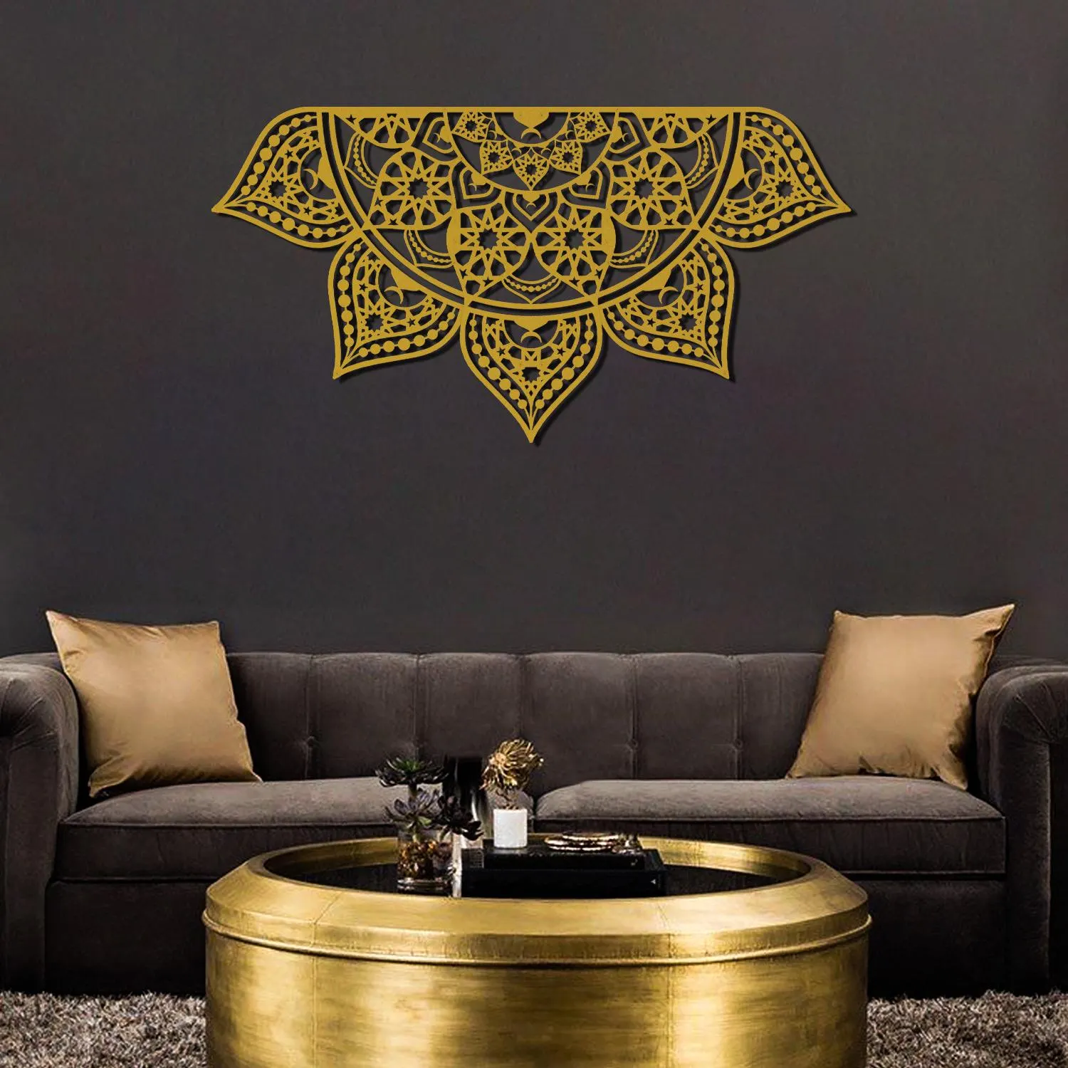 Metal Islamic Mandala Wall Art Hangable in 4 Ways, Arabic Wall Decor, Moroccan Decor, Indian Home Decor, Spiritual Decor, Wall Hangings - image 5