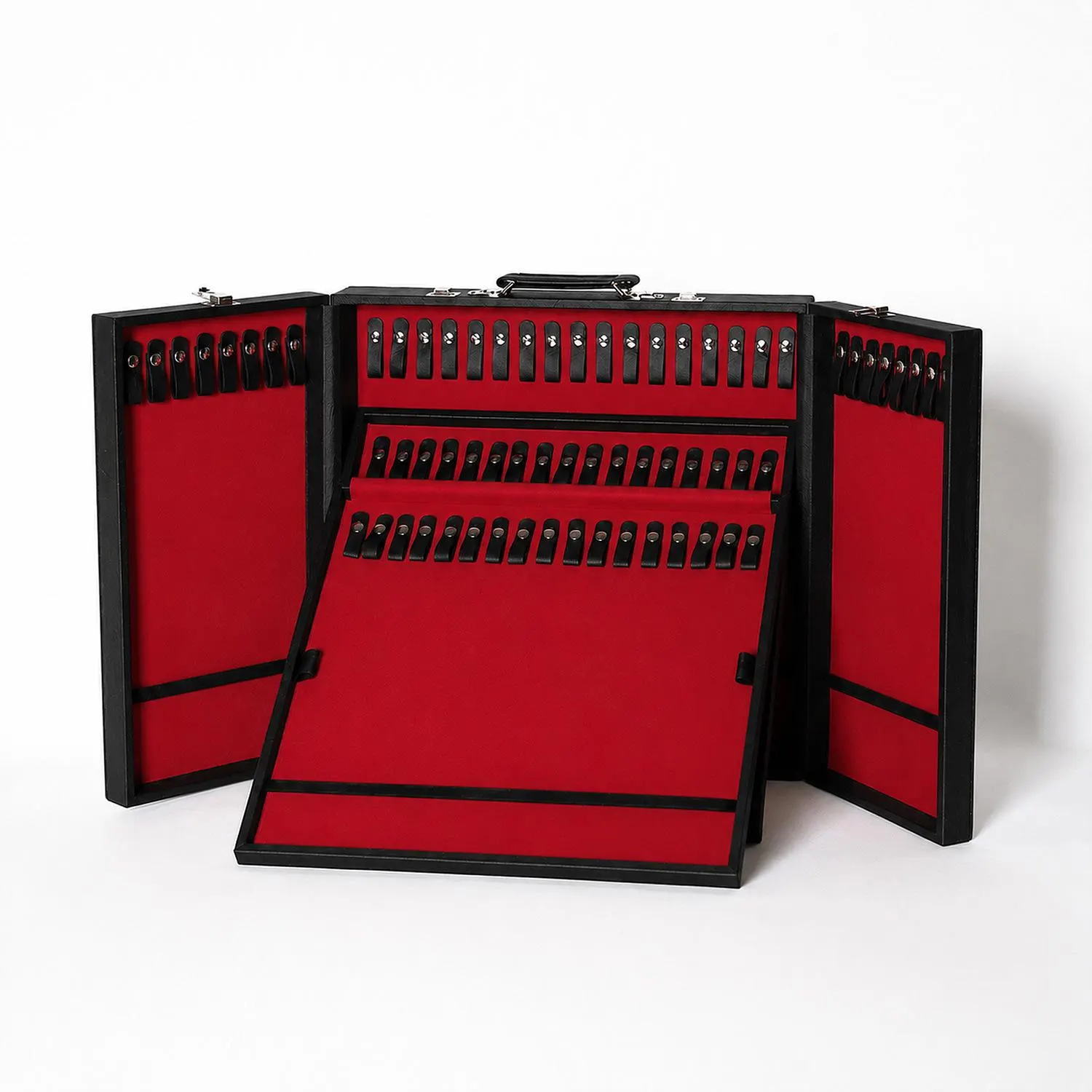 Leather-Covered Wooden Tasbeeh Case (For up to 67 Tasbeehs), Tasbih Organizer, Islamic Gift for Men, Dhikr Prayer Bead Holder - image 4